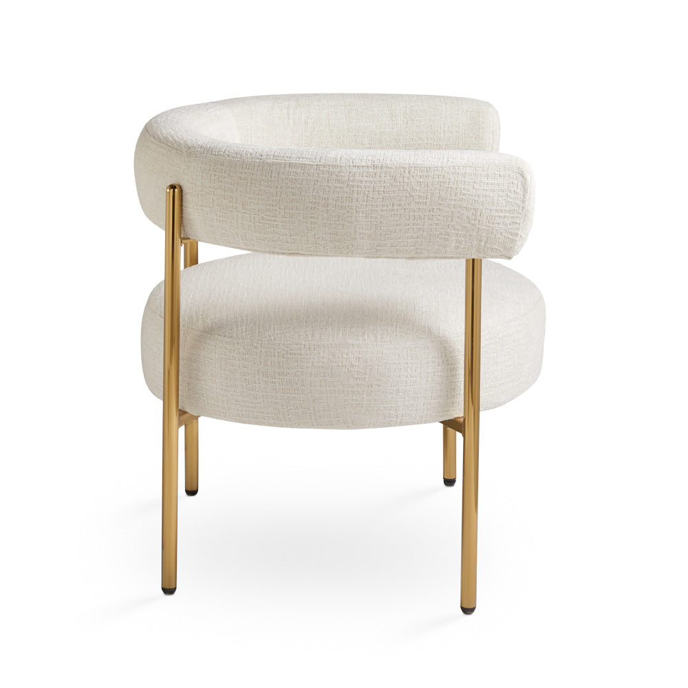 Melrose Accent Chair Ivory.