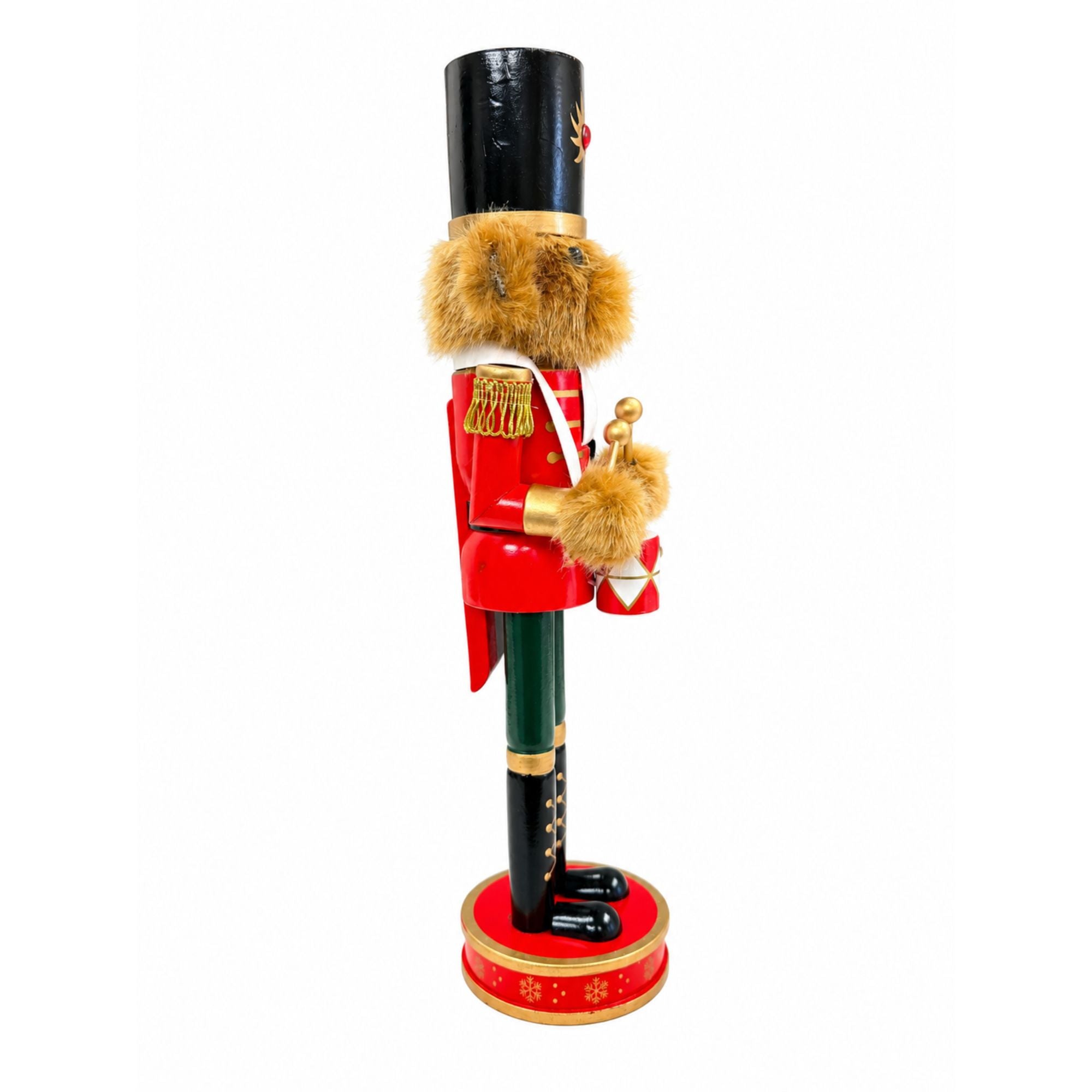 Maple the Bear Drummer –  Wooden Holiday Nutcracker Set