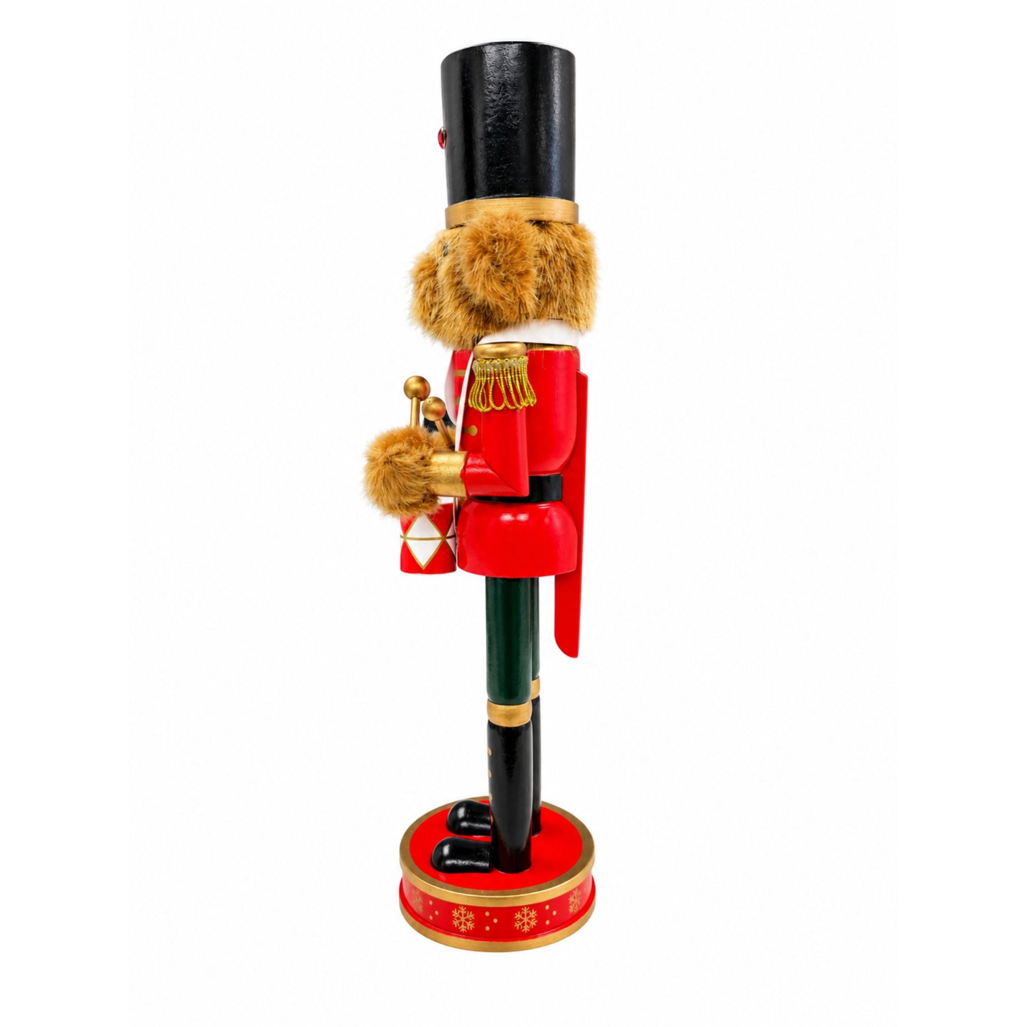 Maple the Bear Drummer –  Wooden Holiday Nutcracker Set