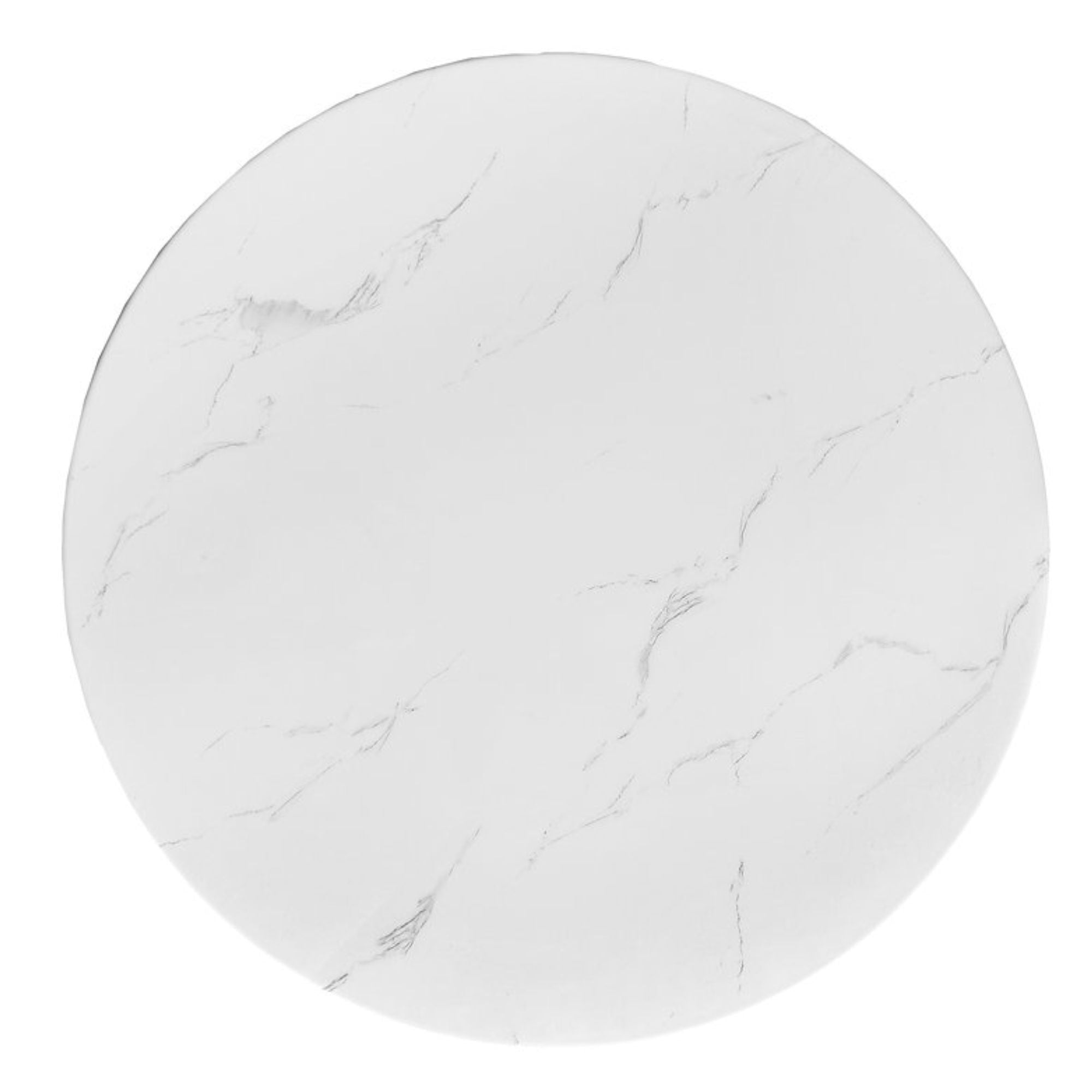 Roman white marble coffee table with walnut base by Elite Living, showcasing a sleek and modern design with smooth marble surface.