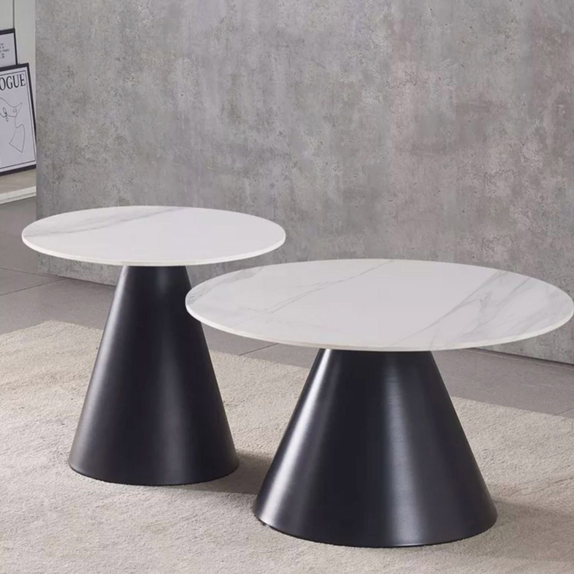 Walker Real Marble Nesting Tables
