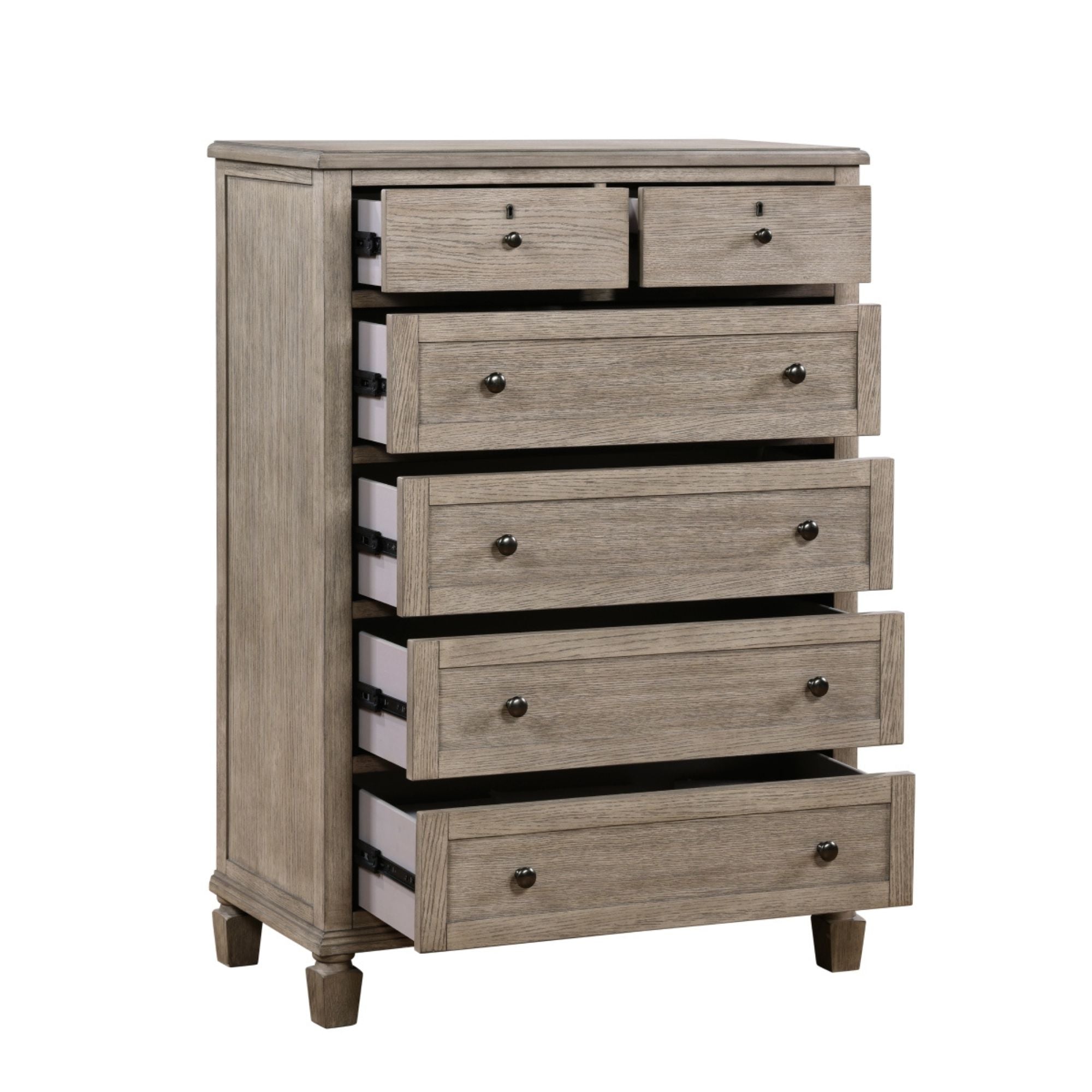 Marceline Collection bedroom set by M.A.F featuring a stylish chest of drawers with elegant design and ample storage.