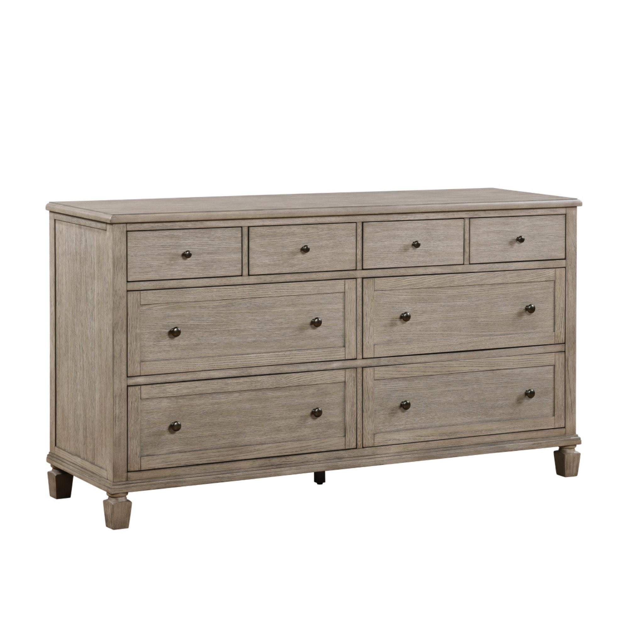 Marceline Collection canopy bedroom set by M.A.F featuring a stylish dresser with elegant design and finishes.