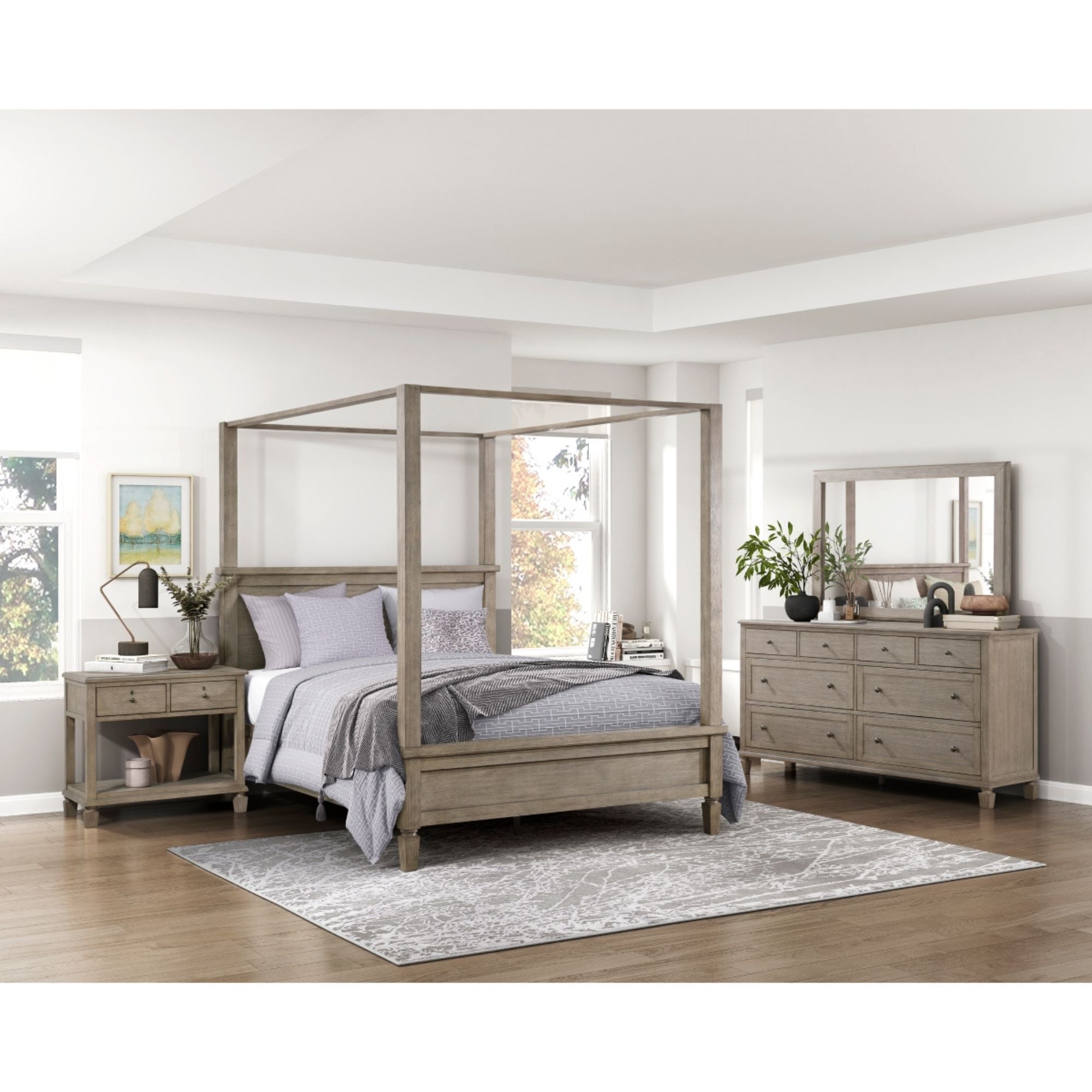 MAZ Marceline Dresser featuring sleek wood finish and multiple drawers for stylish bedroom storage.