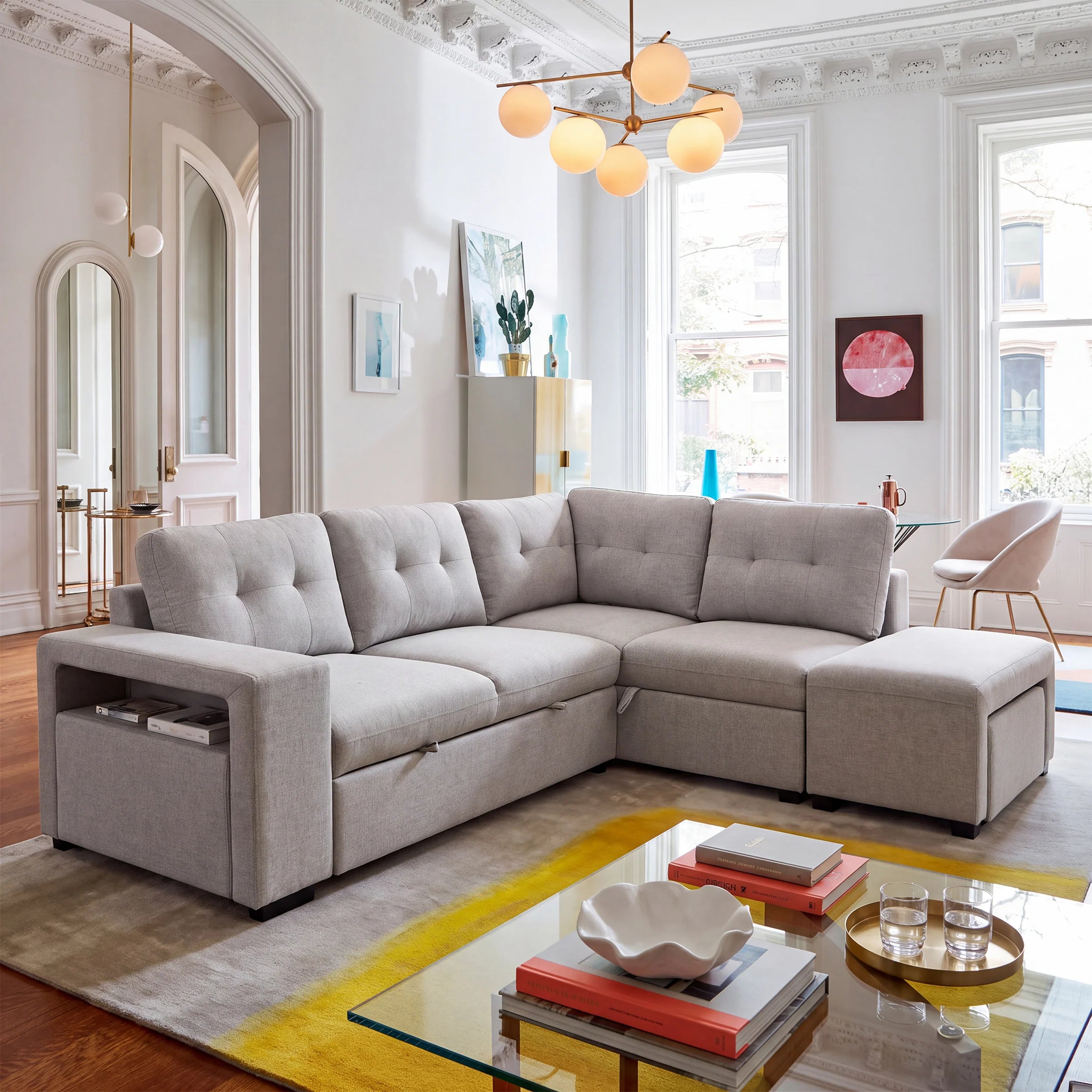 Marcella Right Facing Media Sectional Sleeper (pre-order)