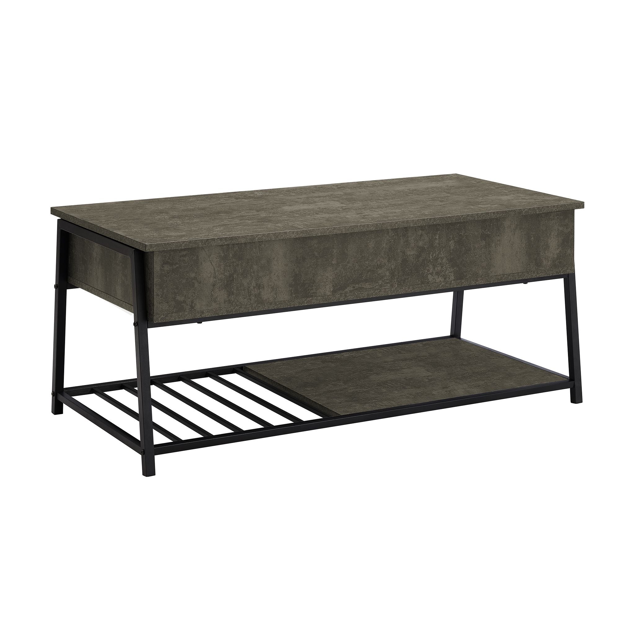Marq coffee table by Monarch Specialties with a sleek dark bronze finish, featuring a modern design and smooth tabletop surface.