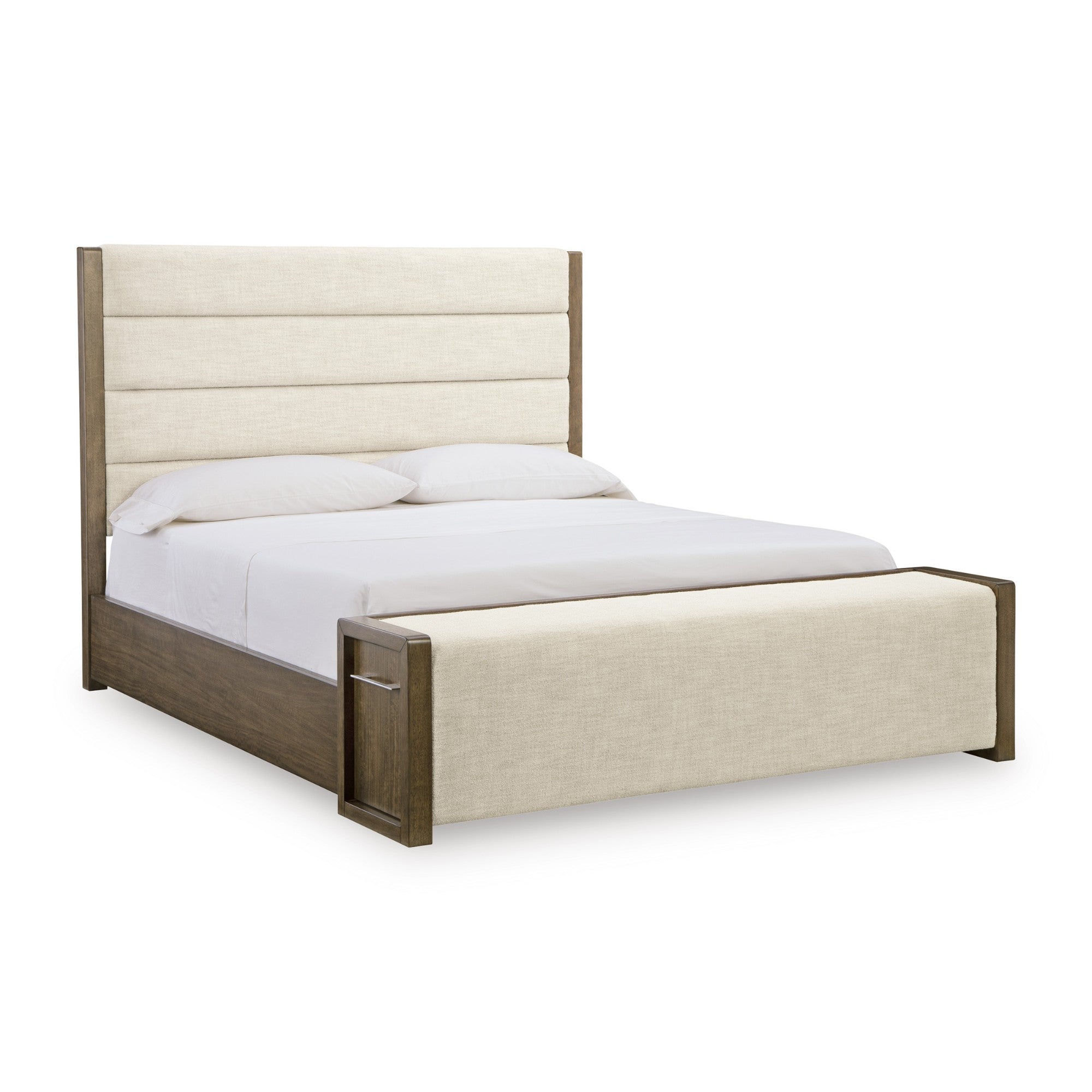 Signature Ashley Marxmore upholstered storage bed with a plush headboard and built-in storage drawers, perfect for modern bedrooms.