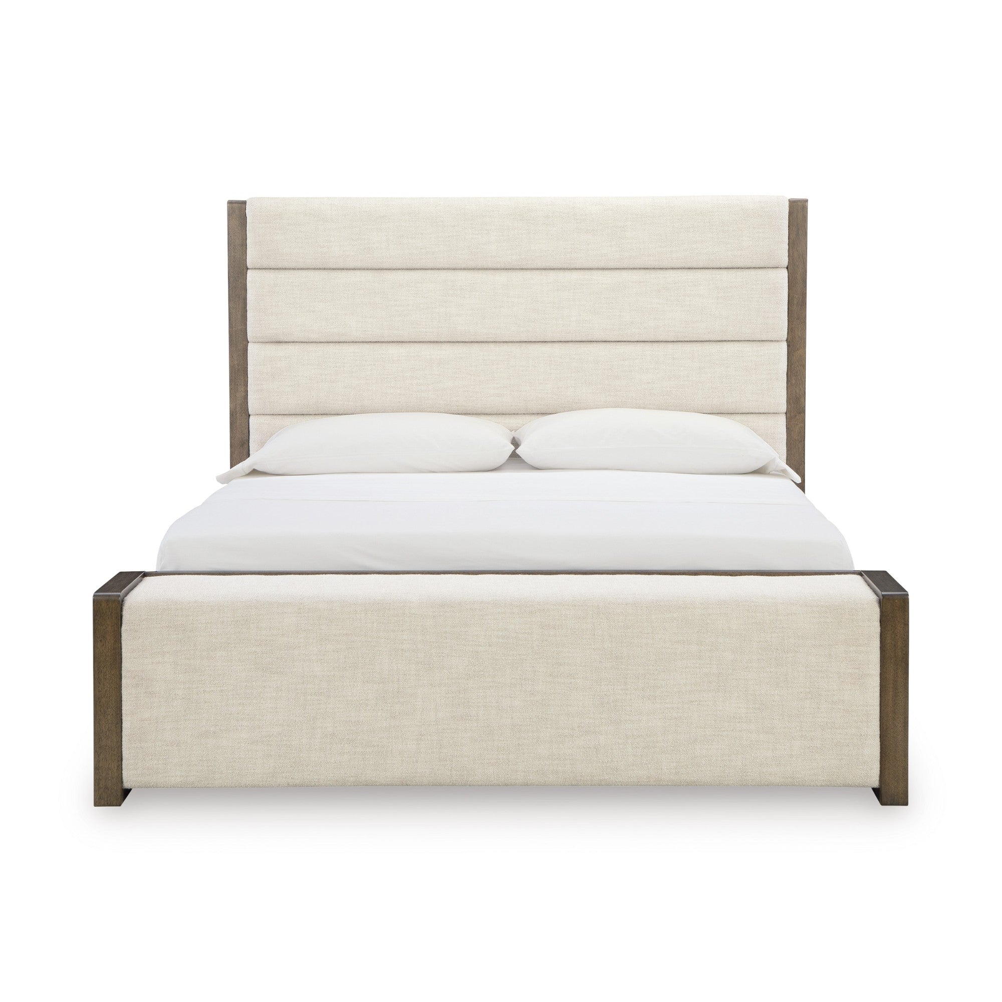 Signature Ashley Marxmore upholstered storage bedroom bed with plush fabric and built-in drawers in a modern design.