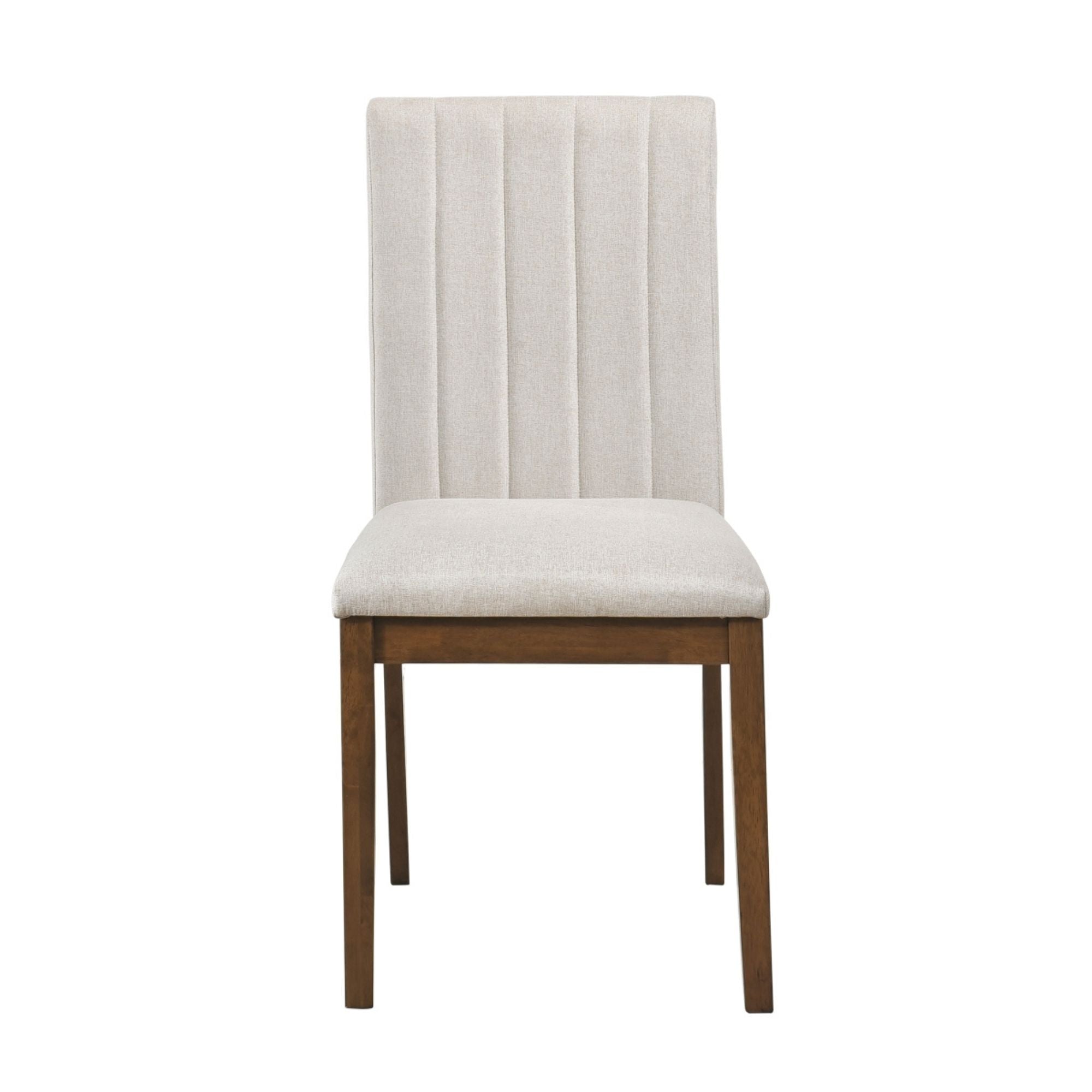 MAZ Maude dining chair with wooden legs and upholstered seat, modern design suitable for kitchen or dining room.