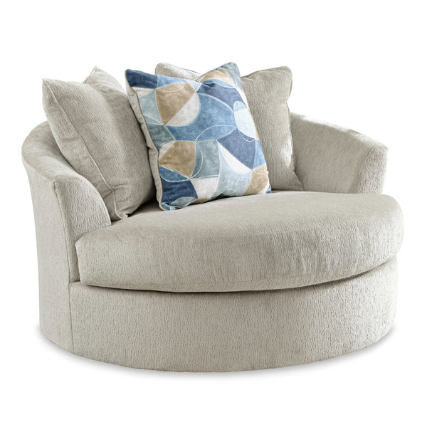 Maxon Place Oversized Swivel Accent Chair Stone