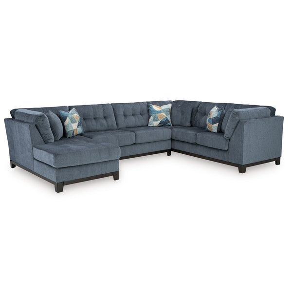 Maxon Place 3-Piece Sectional with Chaise Navy