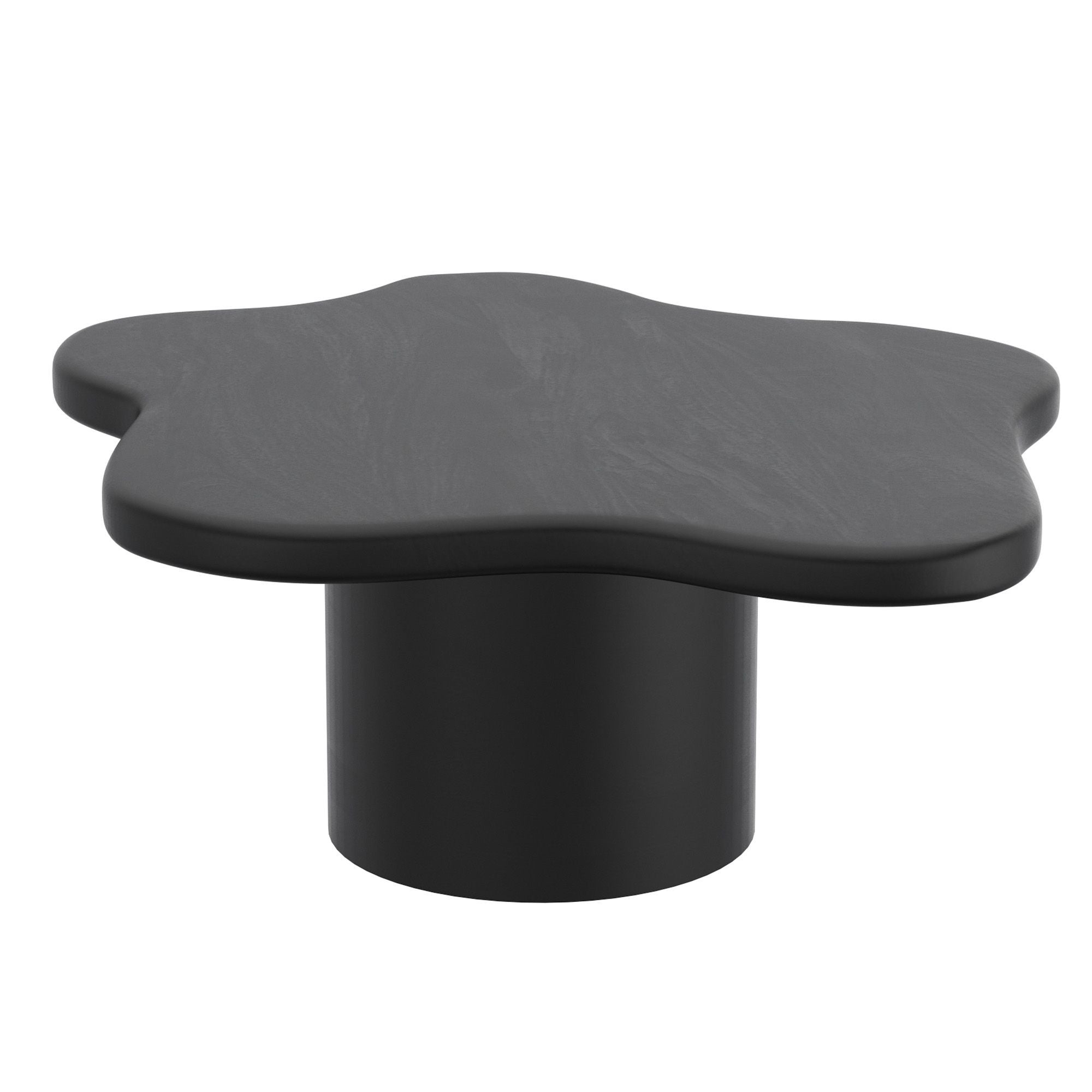 Ensemble de 2 tables basses rondes Adira en or antique et noir