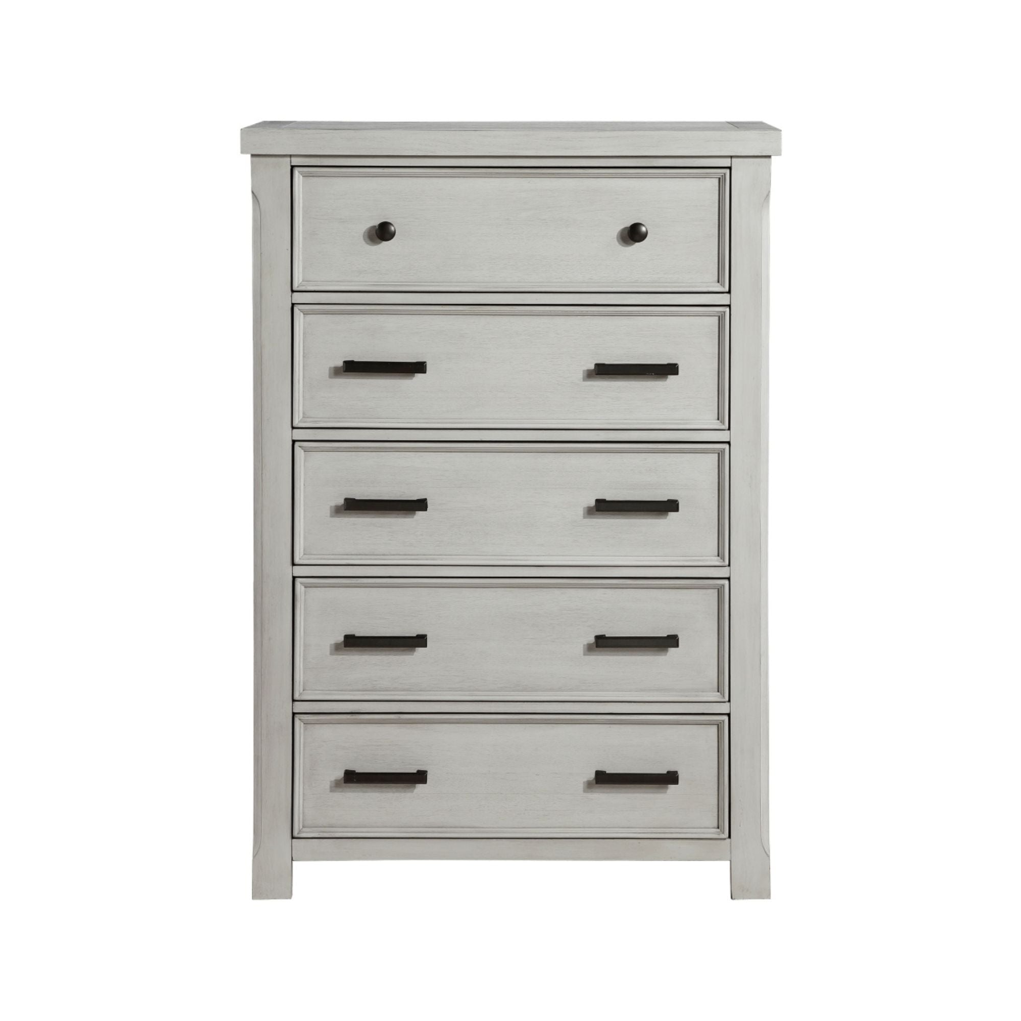 Mazn Furniture Willowbrook Chest with wood finish, featuring classic design and storage drawers.