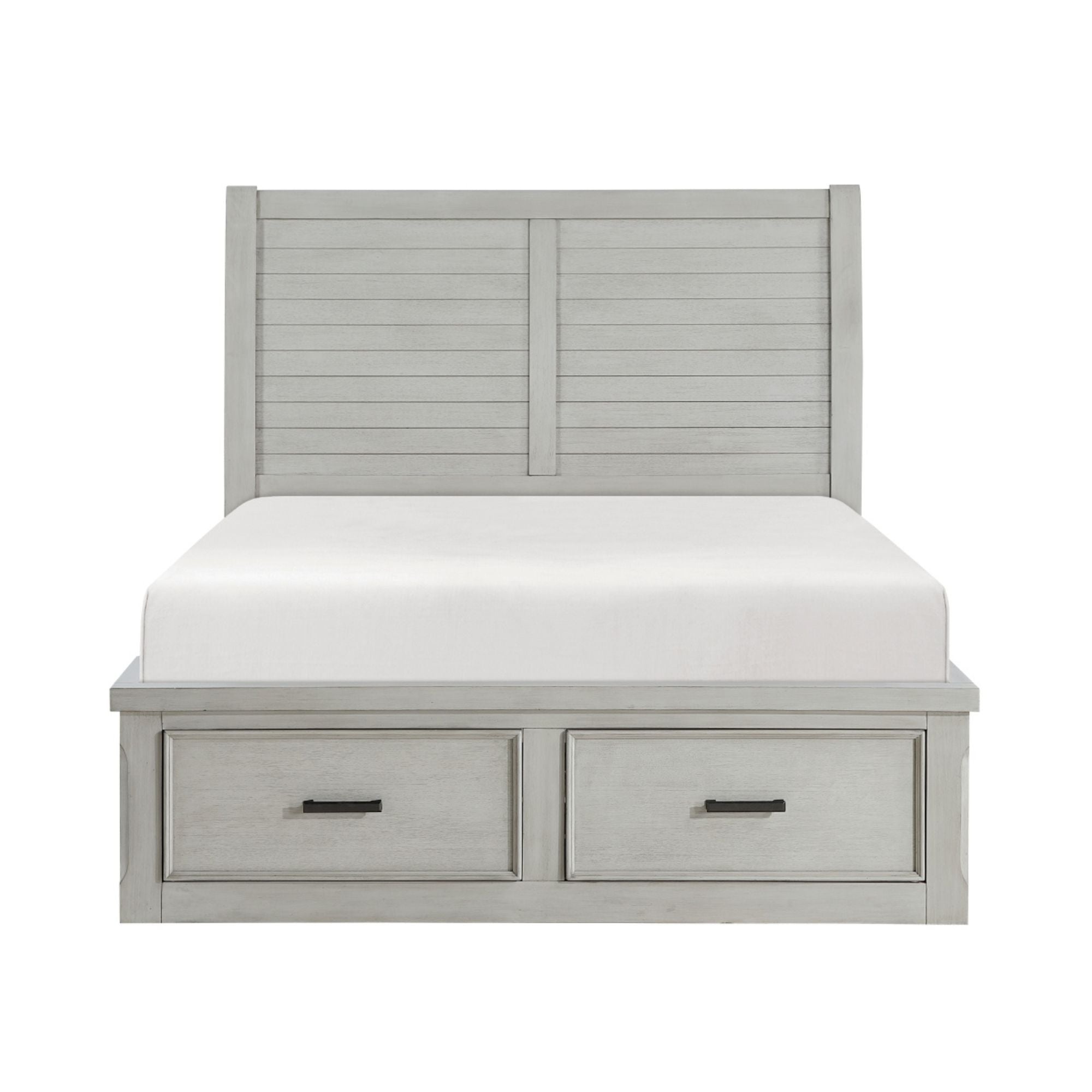 MAZ Willowbrook Platform Bed with wooden frame and clean design, showcasing the modern bed structure in a bedroom setting.