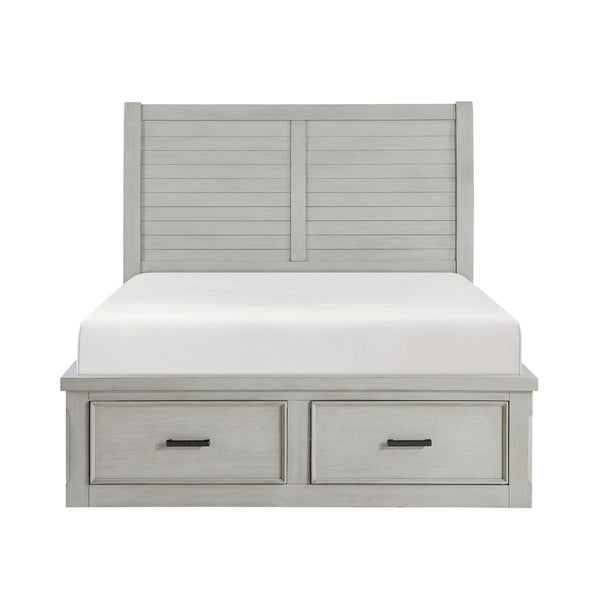 MAZ Willowbrook Platform Bed with wooden frame and clean design, showcasing the modern bed structure in a bedroom setting.