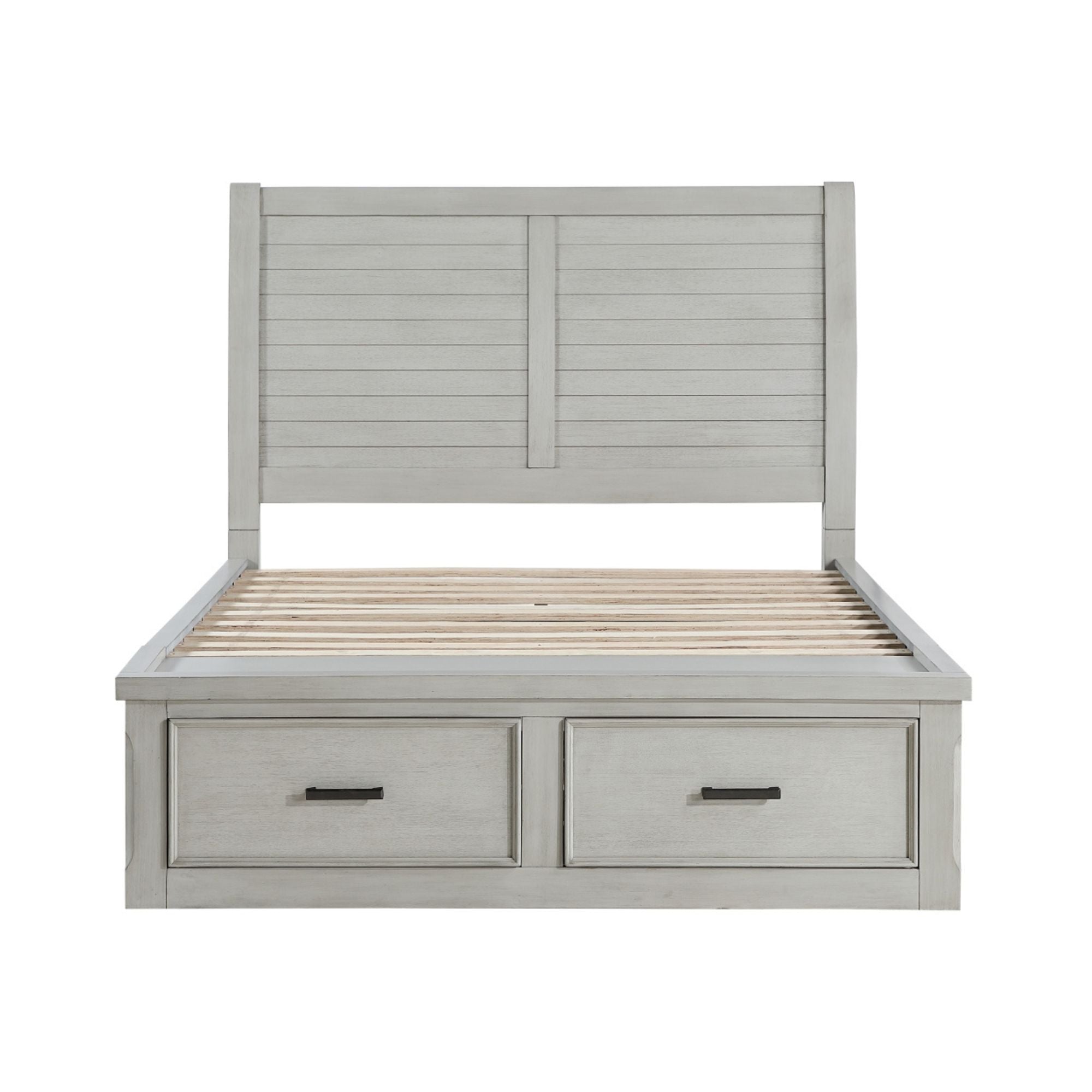 MAZ Willowbrook Platform Bed with wooden frame and clean design, shown in a modern bedroom setting.