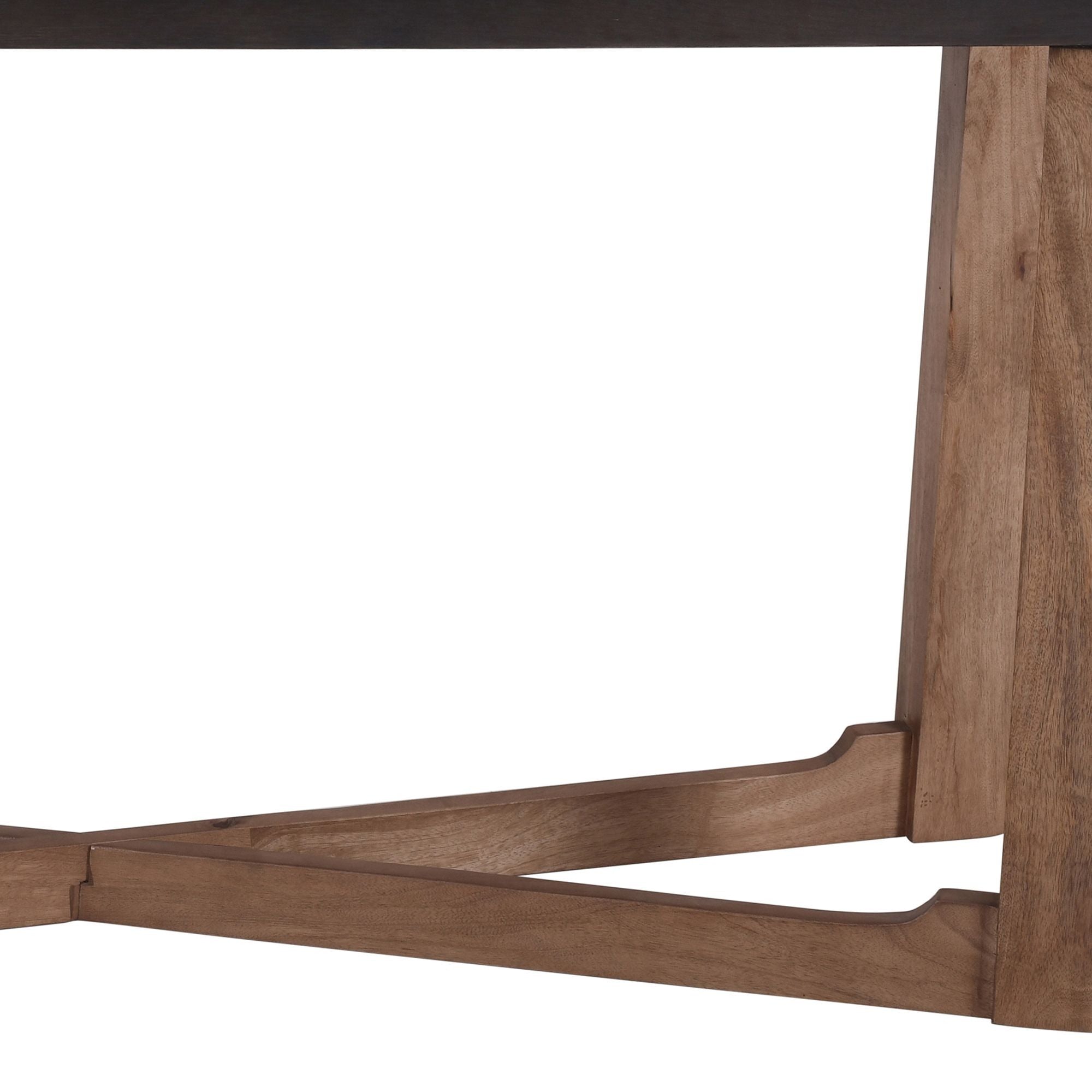 Merano Console Table, 58" in Mocha and Walnut