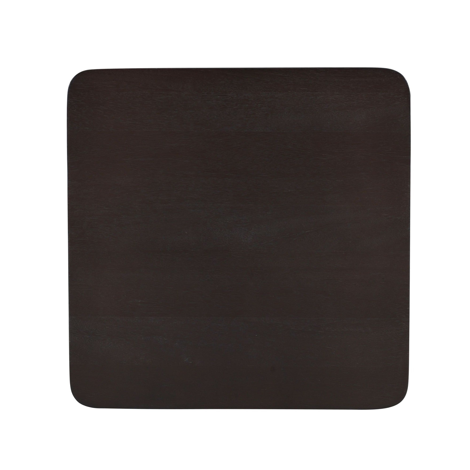 Merano Square Accent Table in Mocha and Walnut
