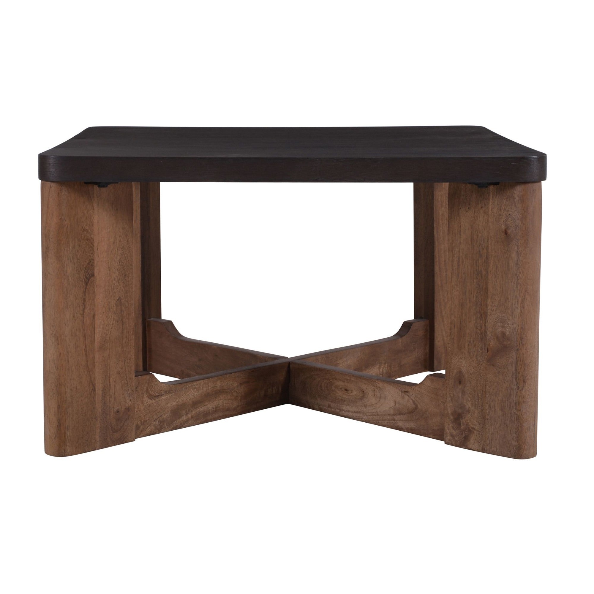 Table d'appoint ronde Reyna avec rangement noire et blanche