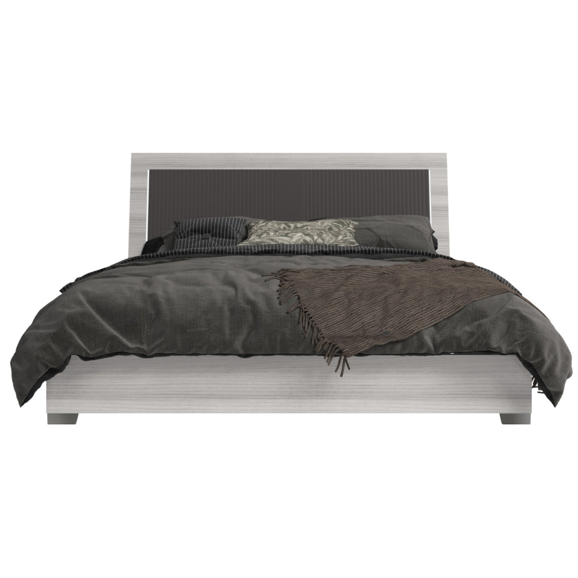 Made in Italy Mia Italian Modern Bed with LED Headboard