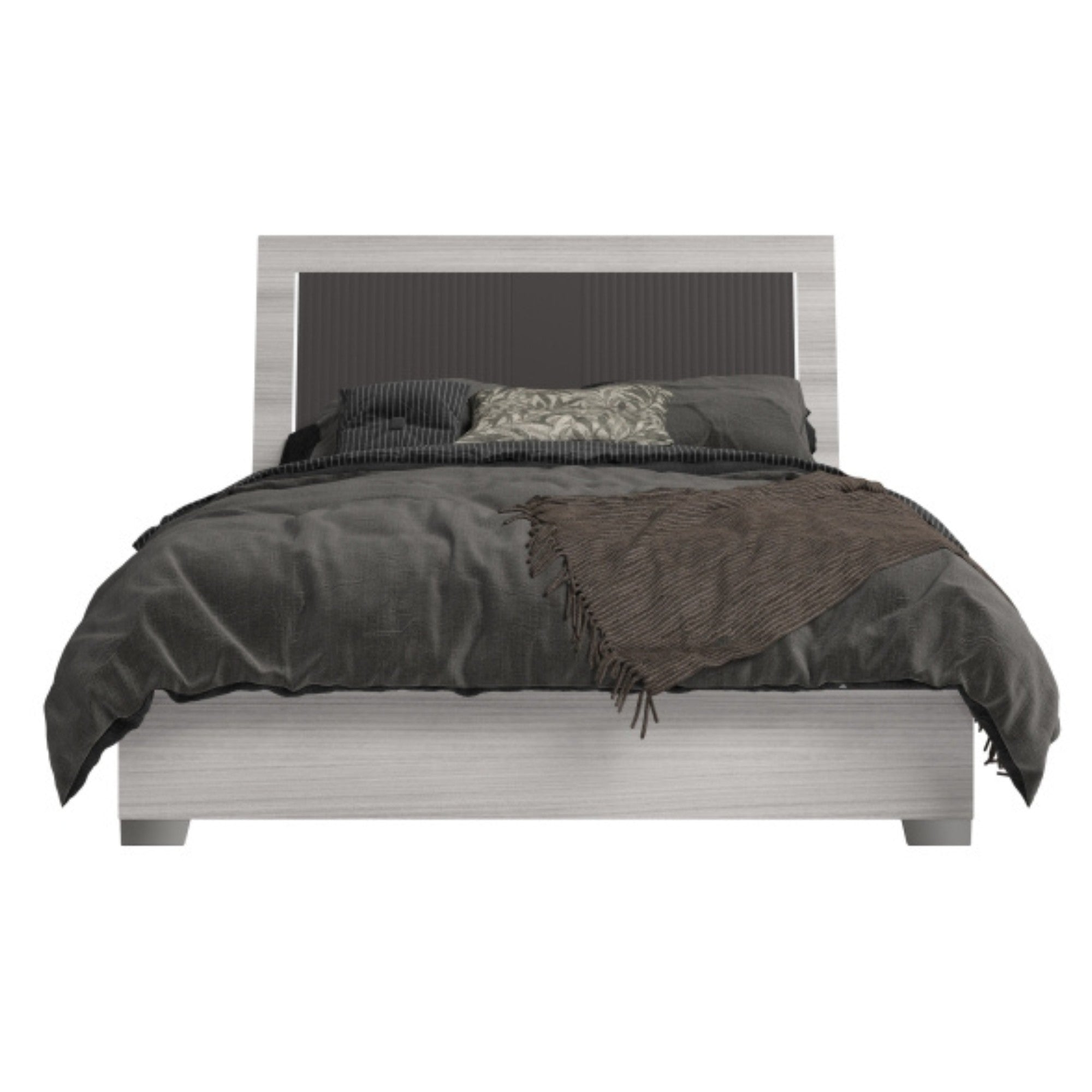 Made in Italy Mia Italian Modern Bed with LED Headboard