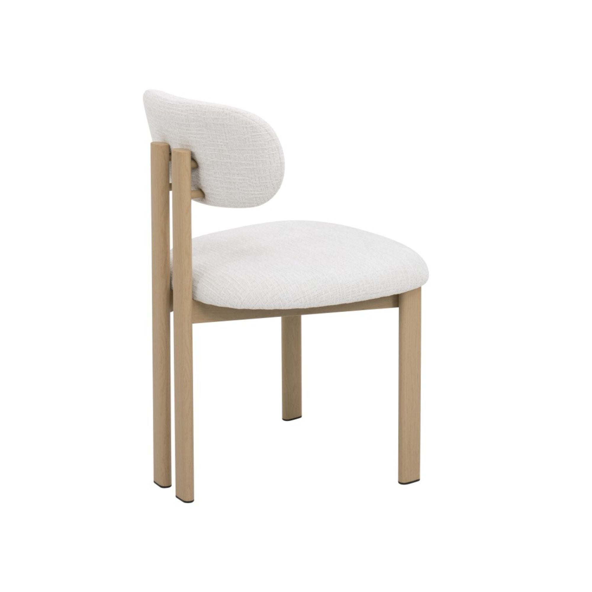 Set of two grey Milo dining chairs by Brassex featuring modern design and cushioned seats for comfortable dining.