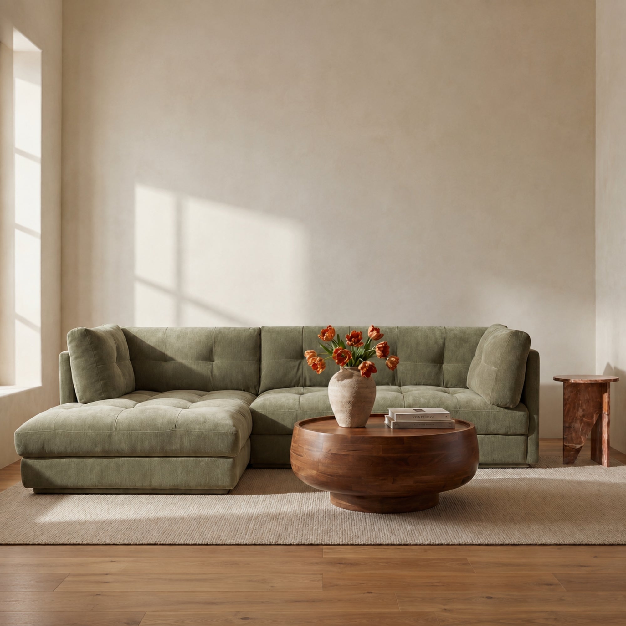 Mischa Sectional Sage Green