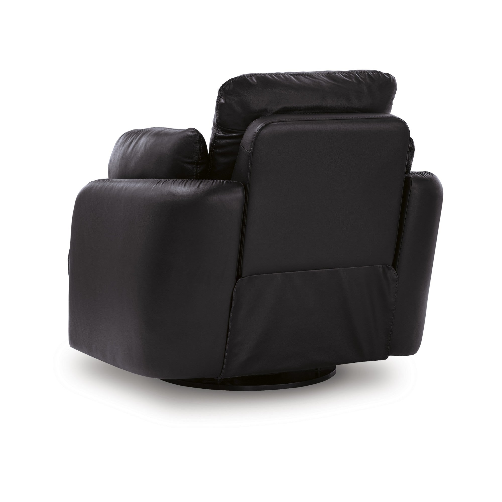 Modmax II Leather Swivel Glider Reclining Chair Black