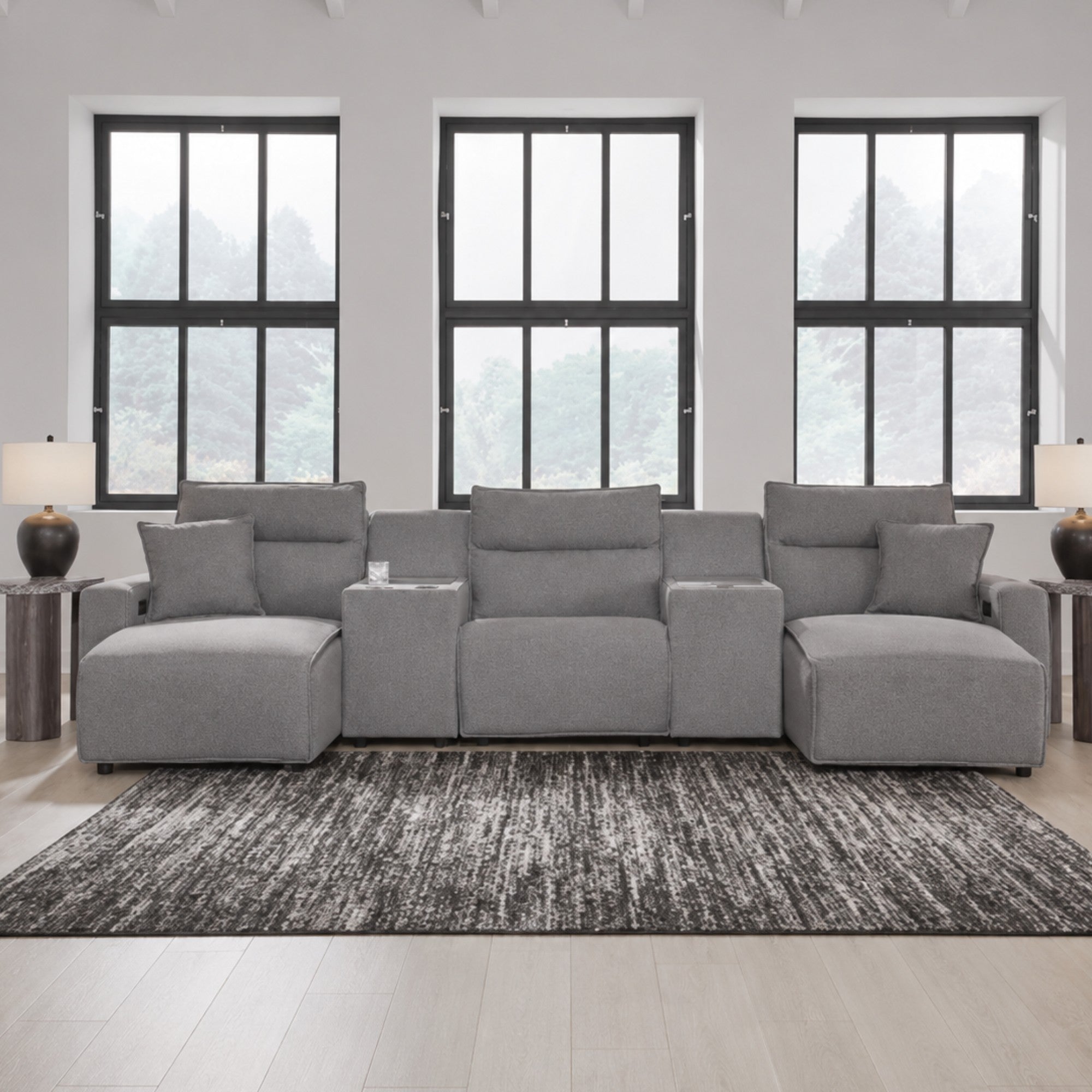 Modmax II 5-Piece Power Reclining Sectional with Chaise and Consoles