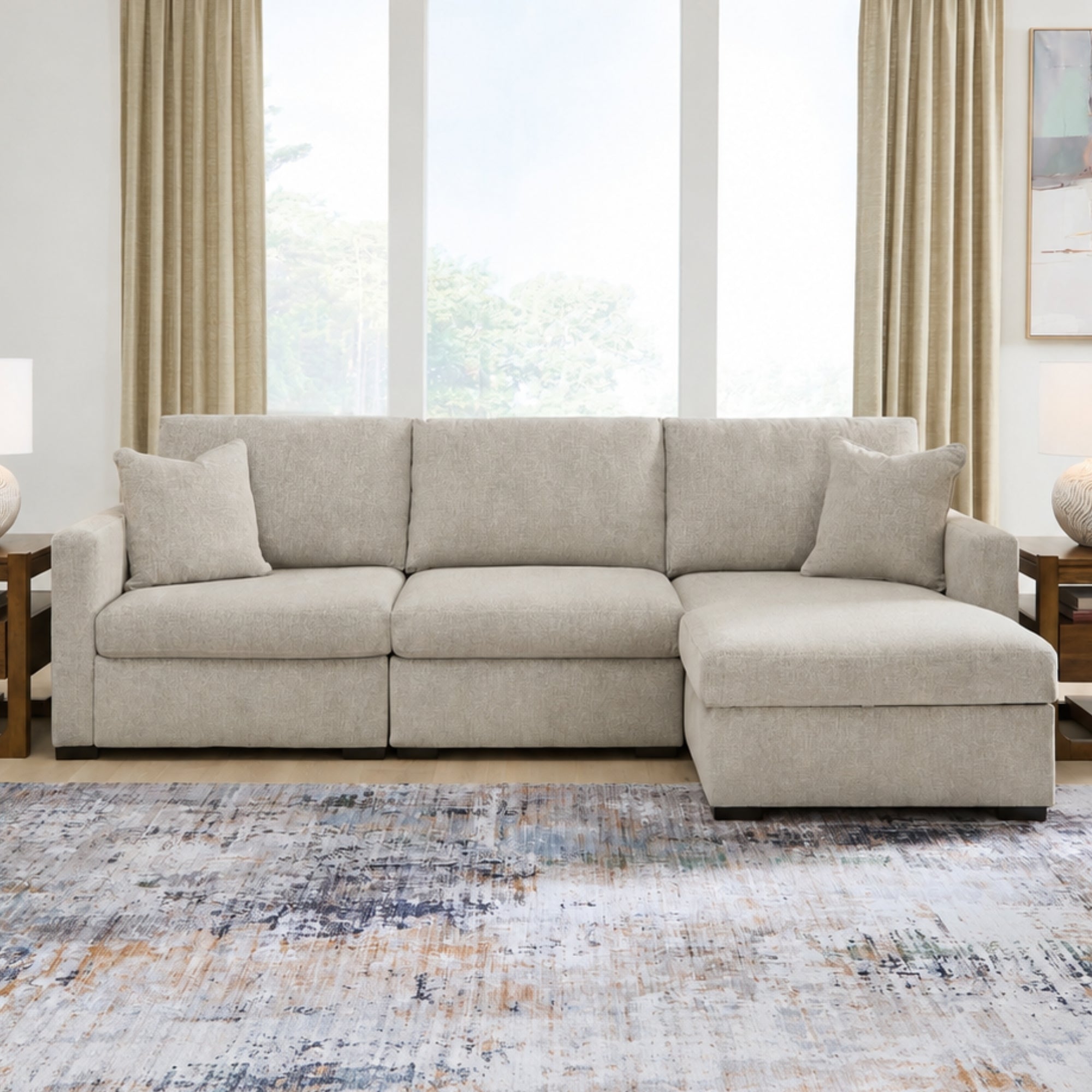 ModMax Luxe 3-Piece Modular Sectional with Chaise
