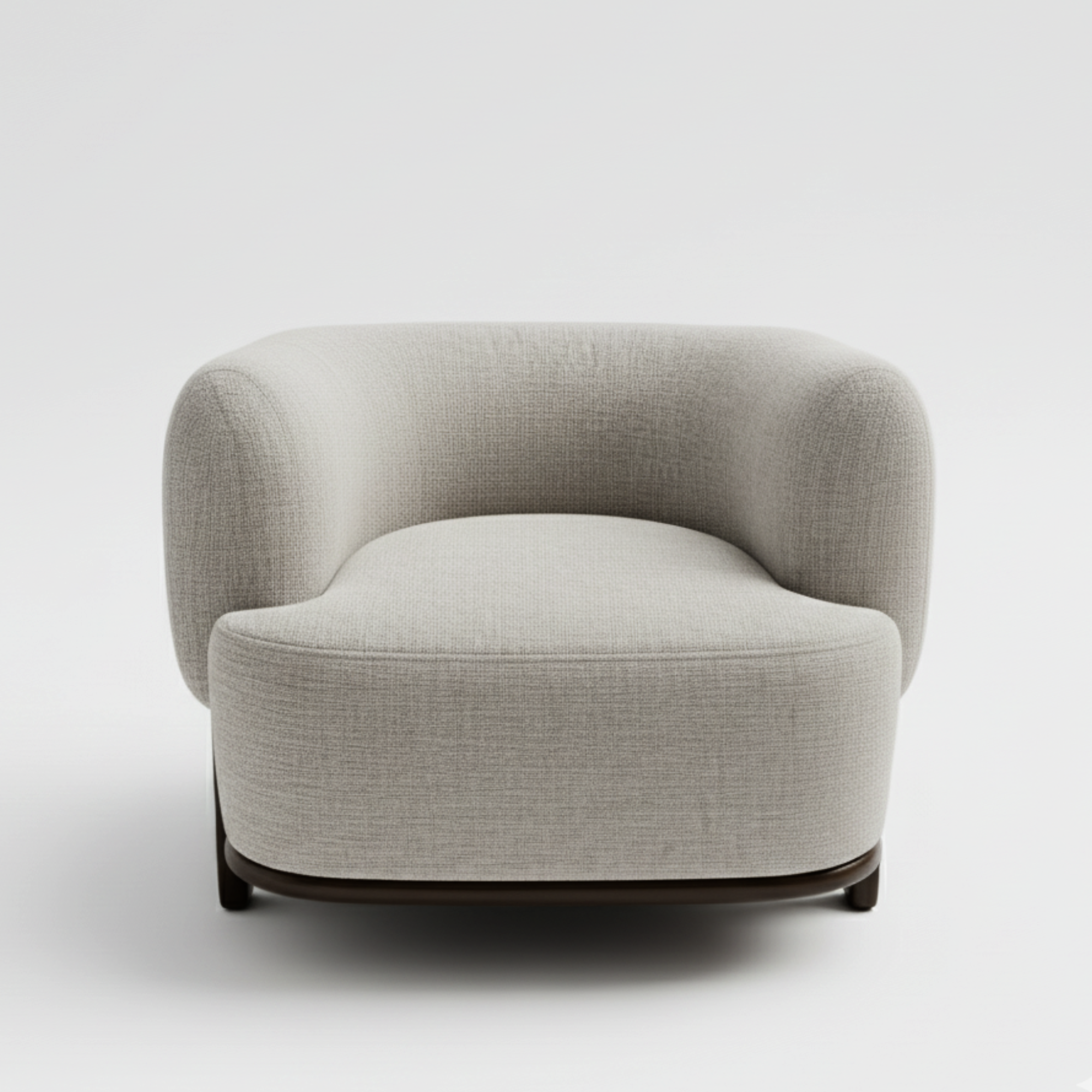 Monaco Accent Chair: Light Grey