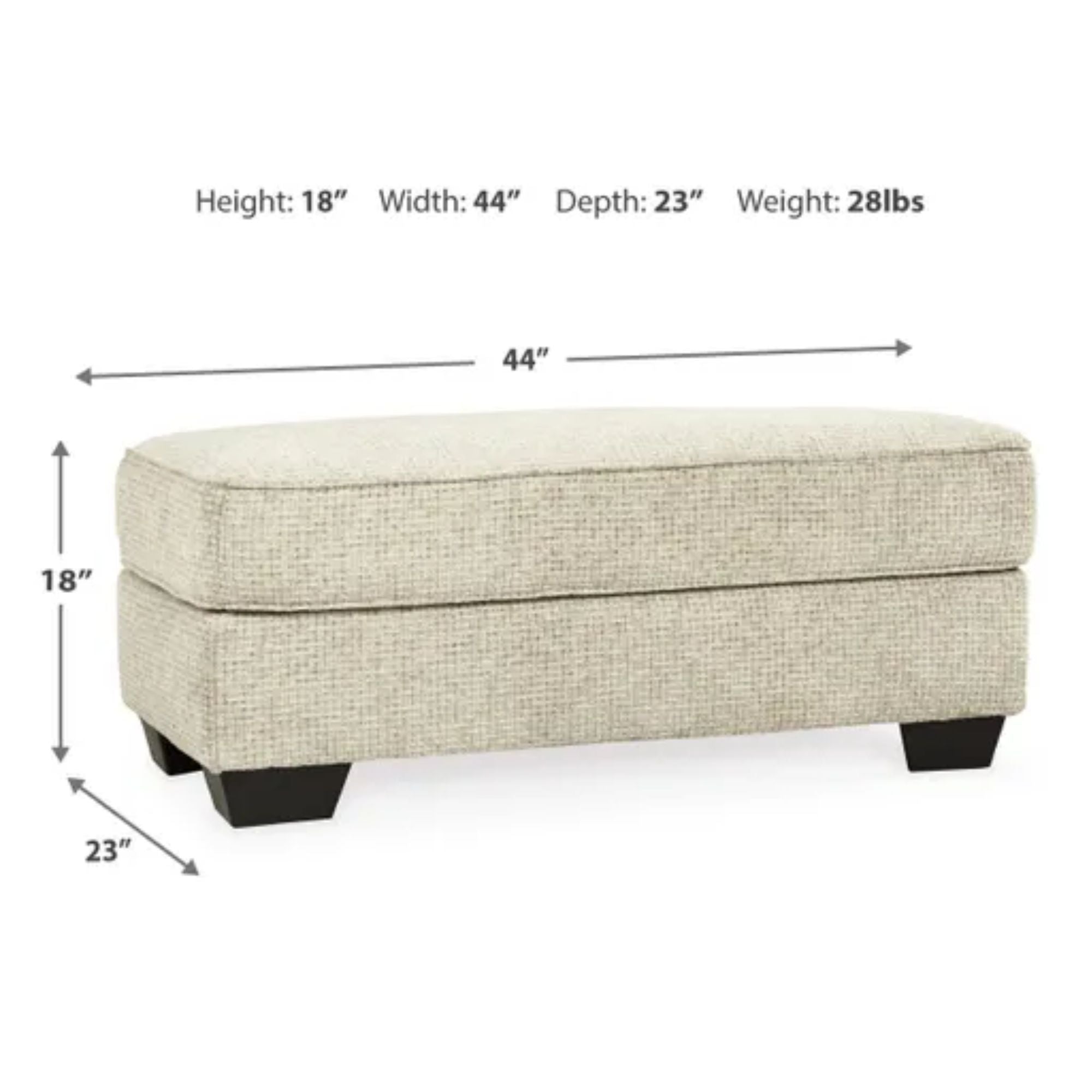 Monaghan Ottoman in Sandstone
