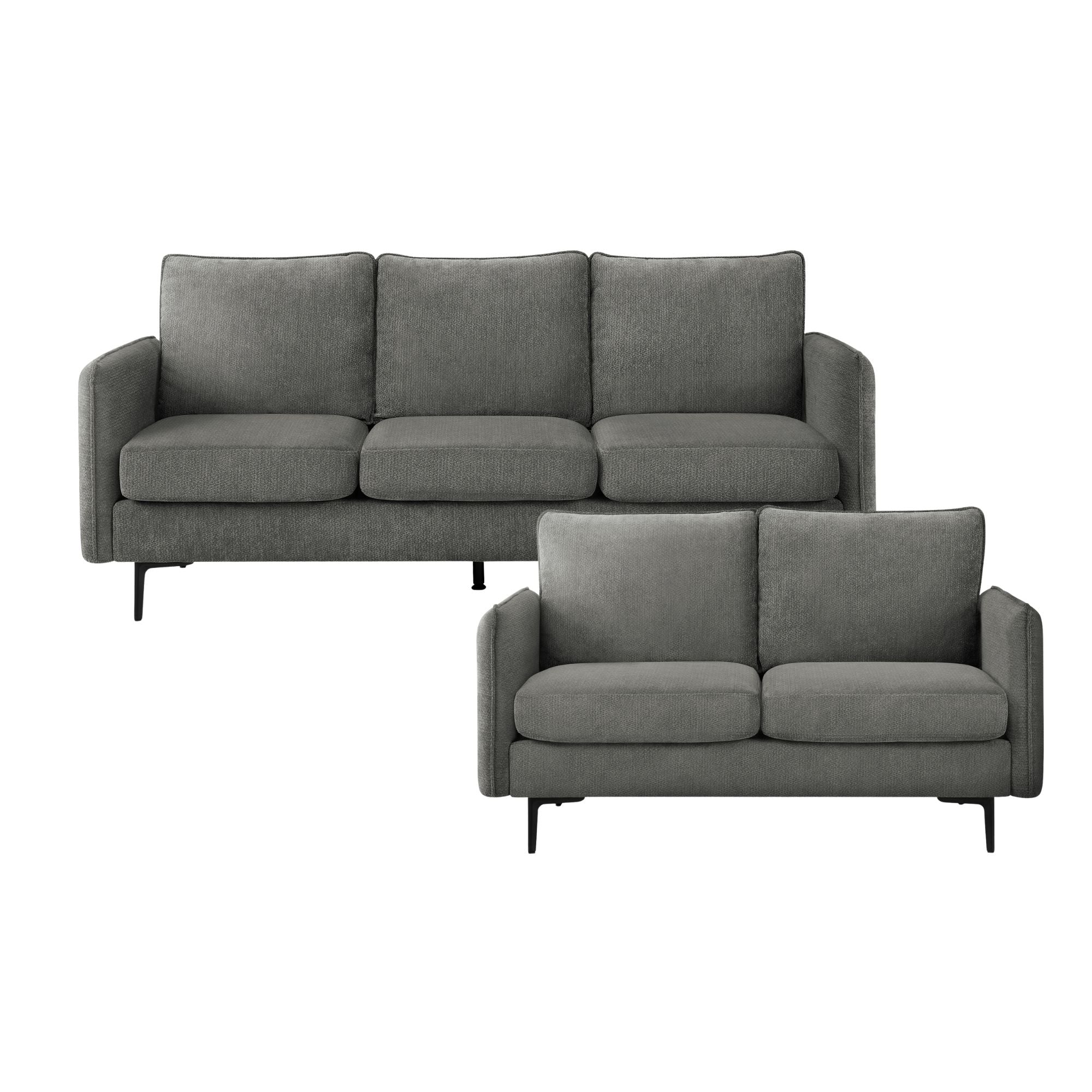 Everett Sofa Set Dark Grey | CastleUp Experience Centre Online Furniture