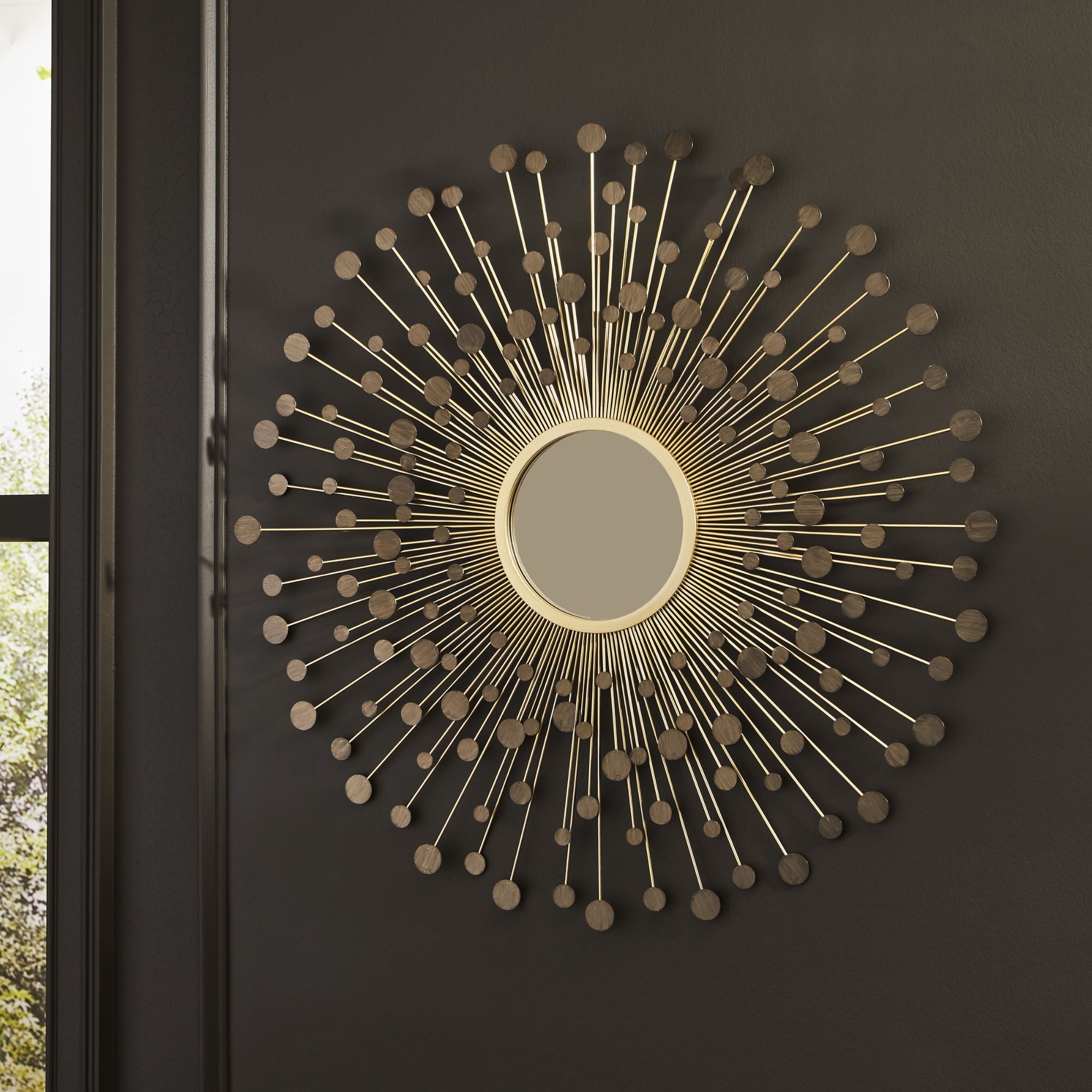 Morwenna Goldtone & Bronze-Tone Accent Mirror
