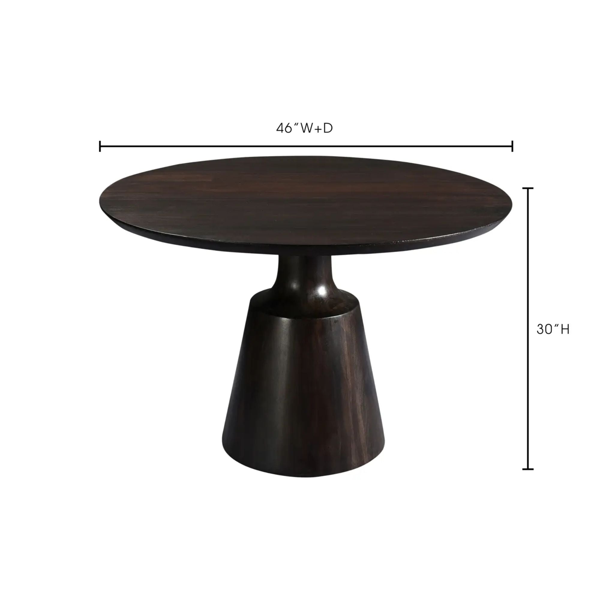 Moe's Home Myron  Collection Dining Table Dark Brown | CastleUp Experience Centre Online Furniture
