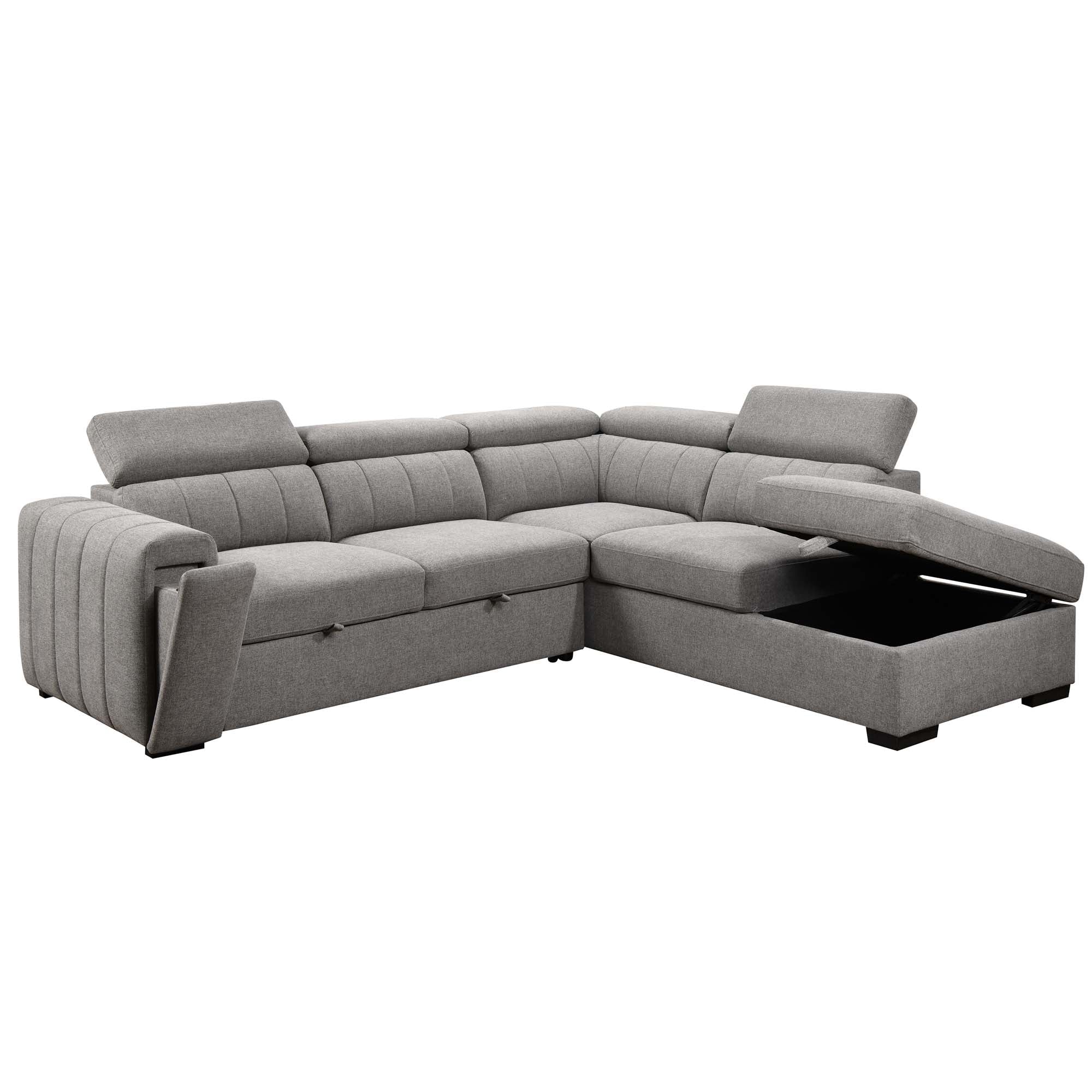 Nello Right Facing Media Sectional Sleeper (pre-order)
