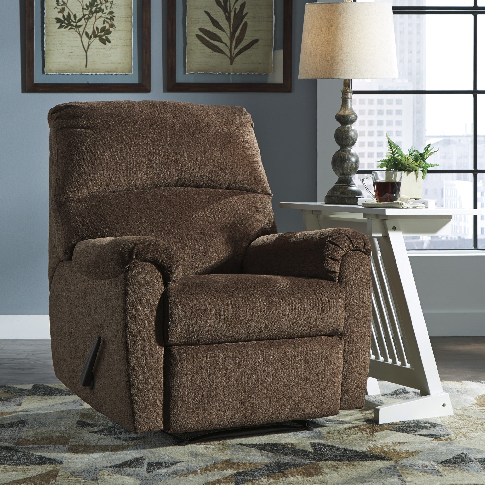Nerviano Zero Wall Recliner Chocolate