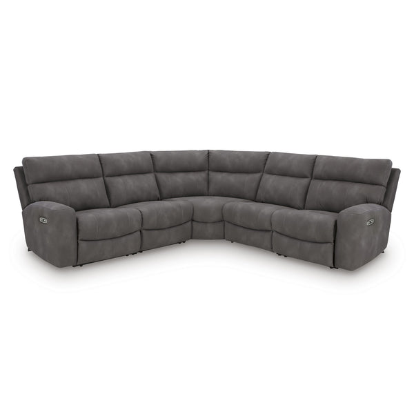 Next-Gen Durapella 5-Piece Power Reclining Sectional Slate