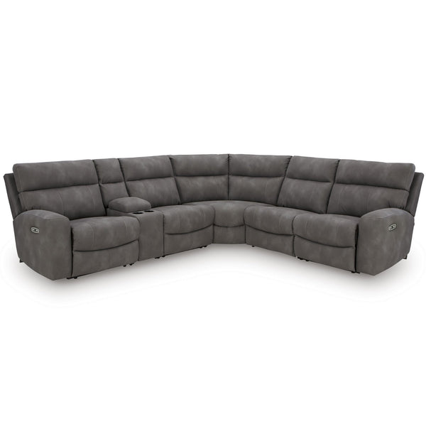 Next-Gen Durapella 6-Piece Power Reclining Sectional Slate