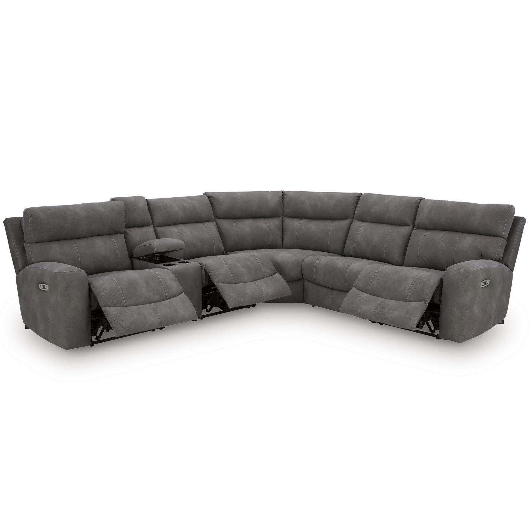 Next-Gen Durapella 6-Piece Power Reclining Sectional Slate