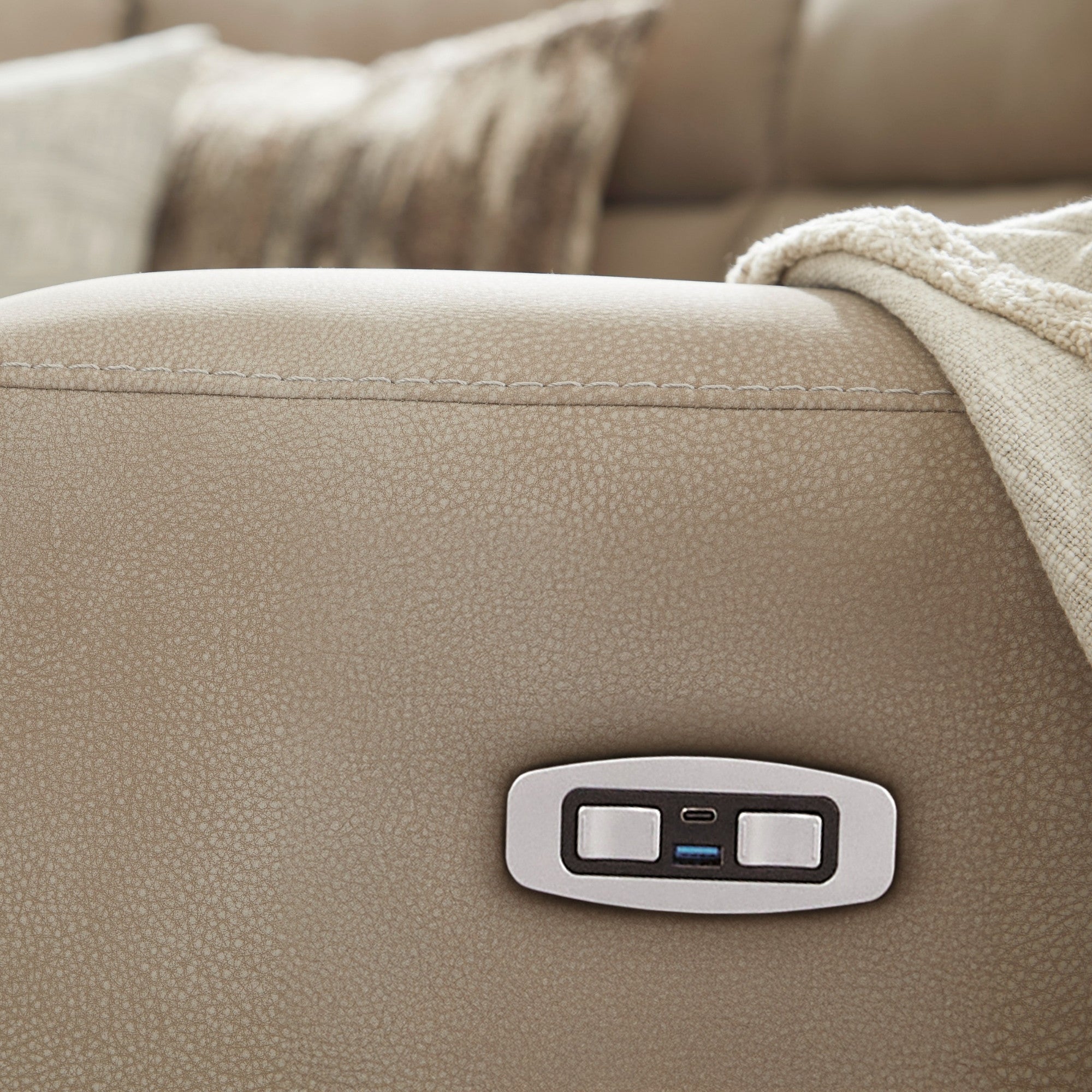 Next-Gen Durapella 4-Piece Power Reclining Sectional Sand