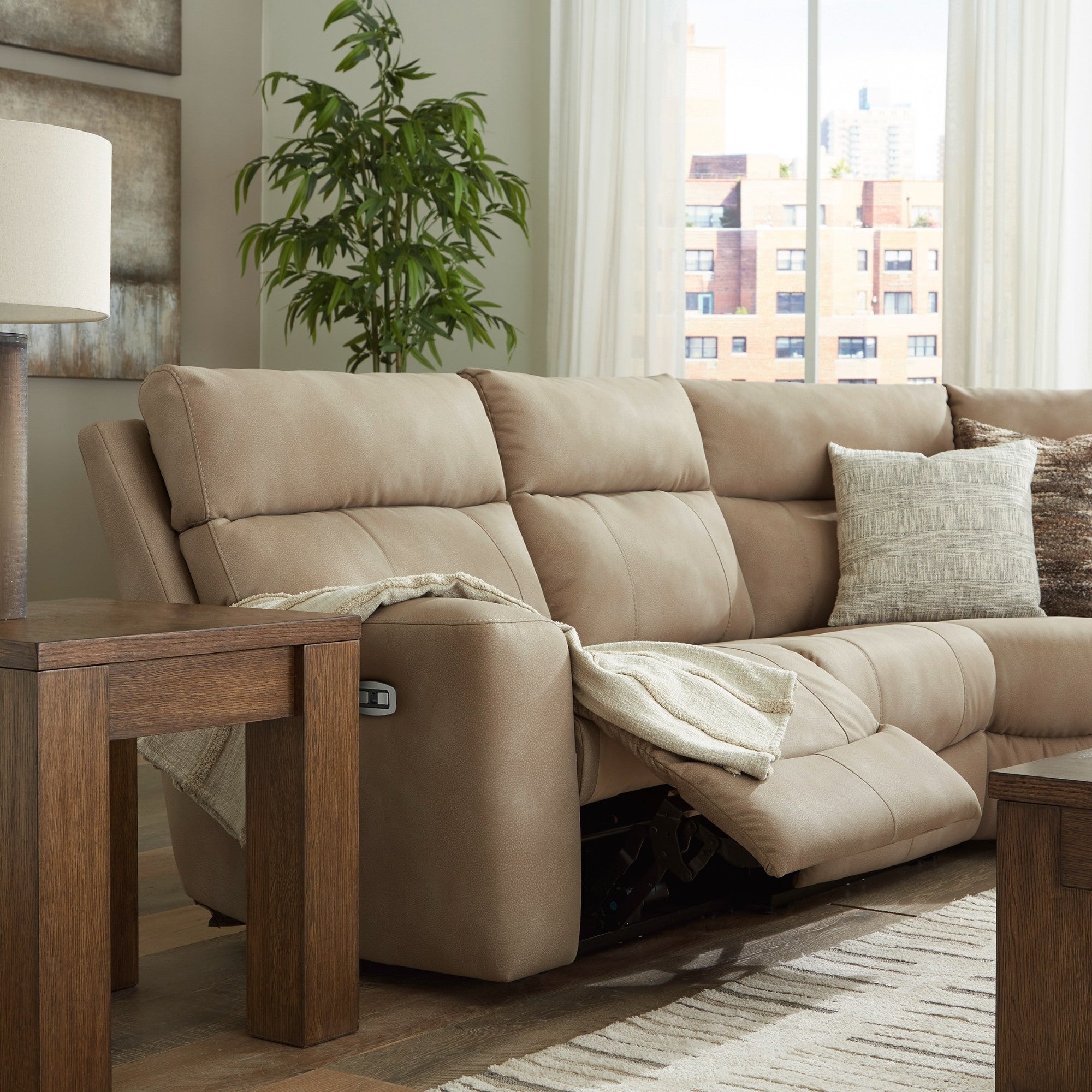 Next-Gen Durapella 5-Piece Power Reclining Sectional Sand