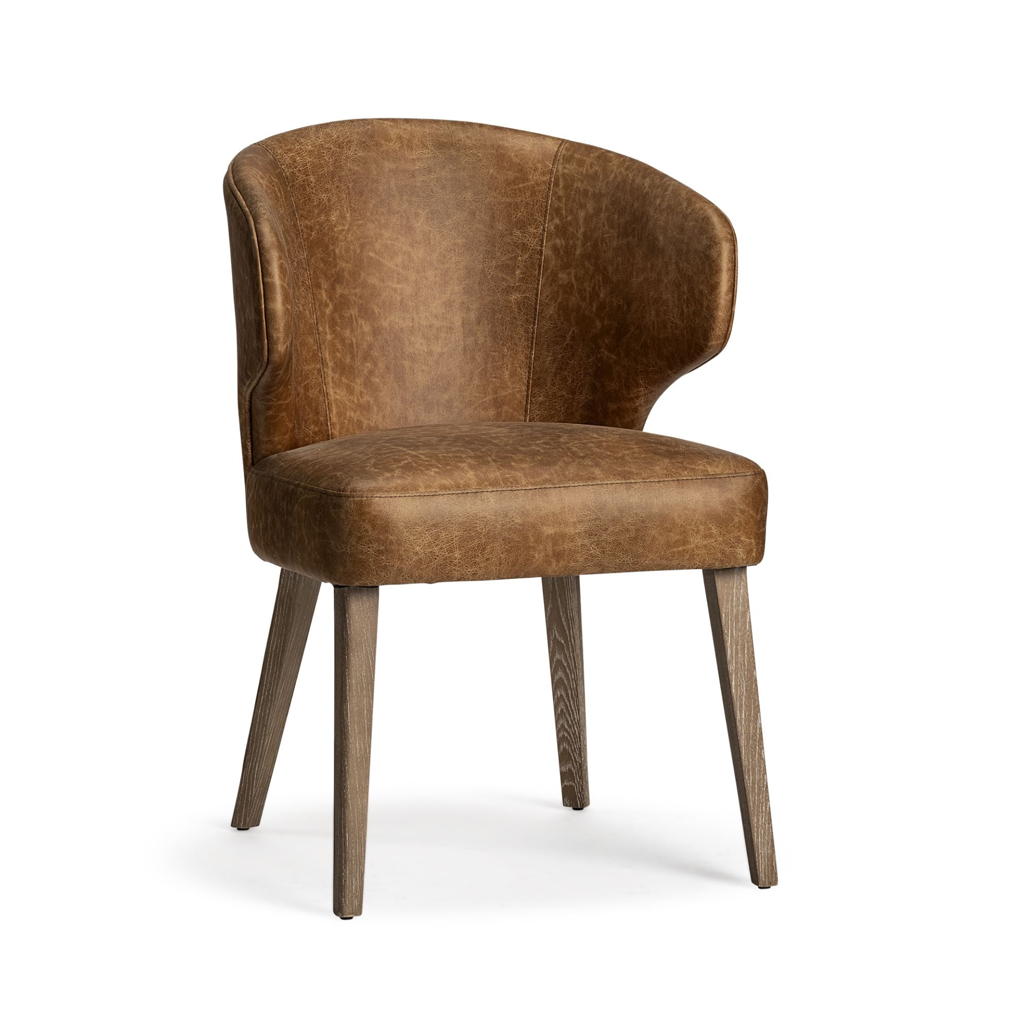 Mercana Furniture Niles faux leather dining chair with sleek design and padded seat, ideal for modern dining rooms.