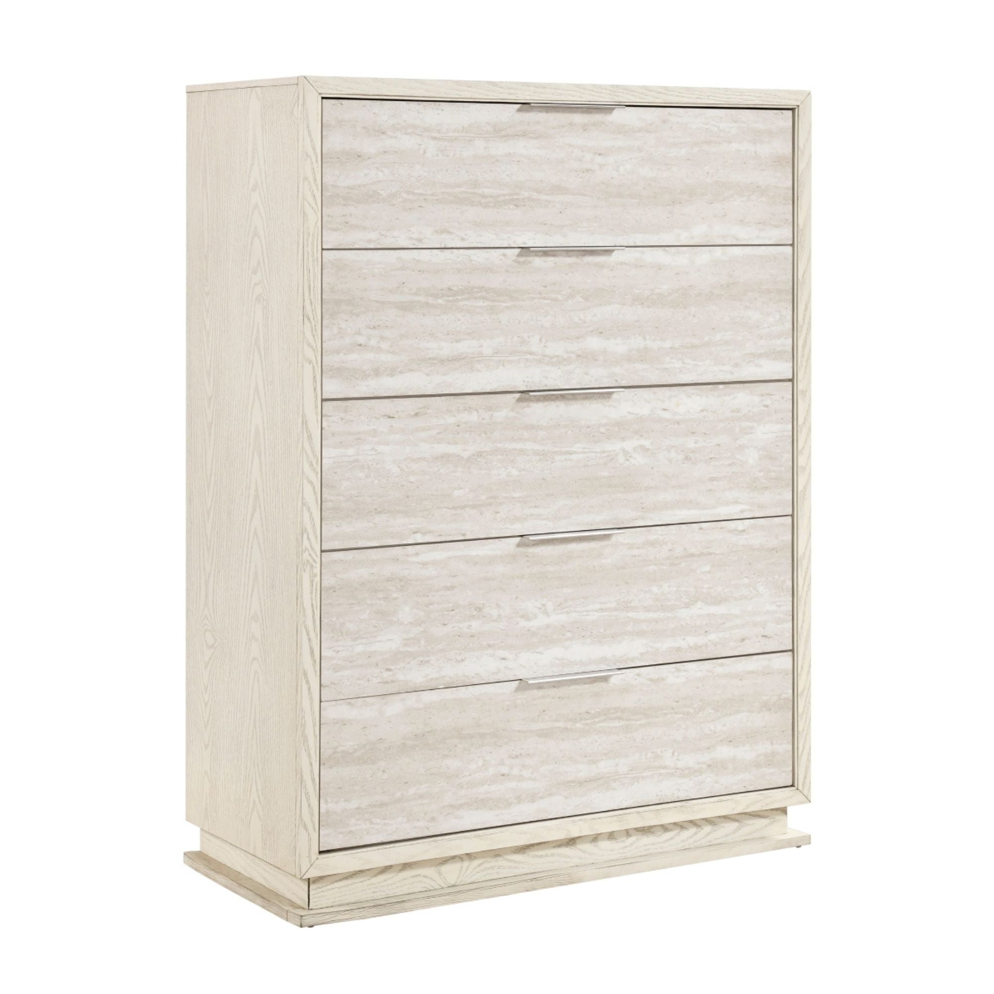 M.A.F Noctis chest drawer with sleek wood finish, featuring multiple drawers for bedroom storage.