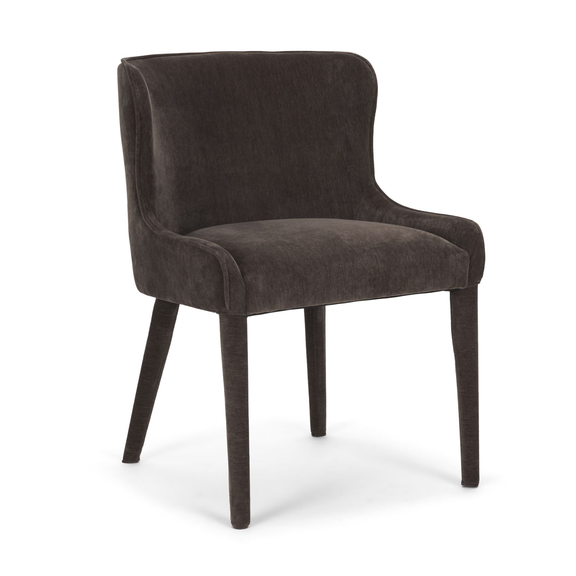 Mercana Furniture Nolan dining chair in cream chenille with a stylish, upholstered design for modern dining rooms.