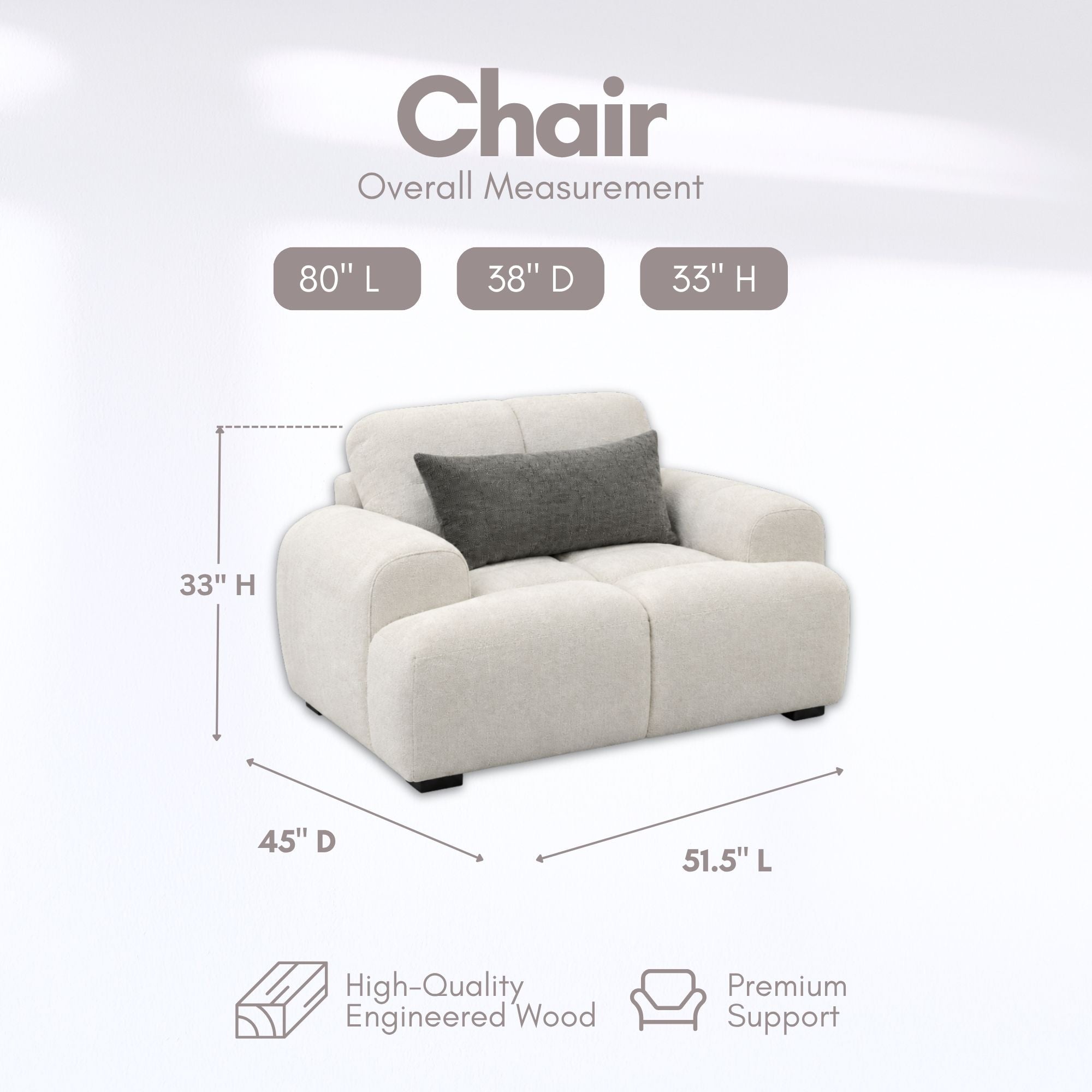 Canadian-made Nottawa Modern Sofa Set