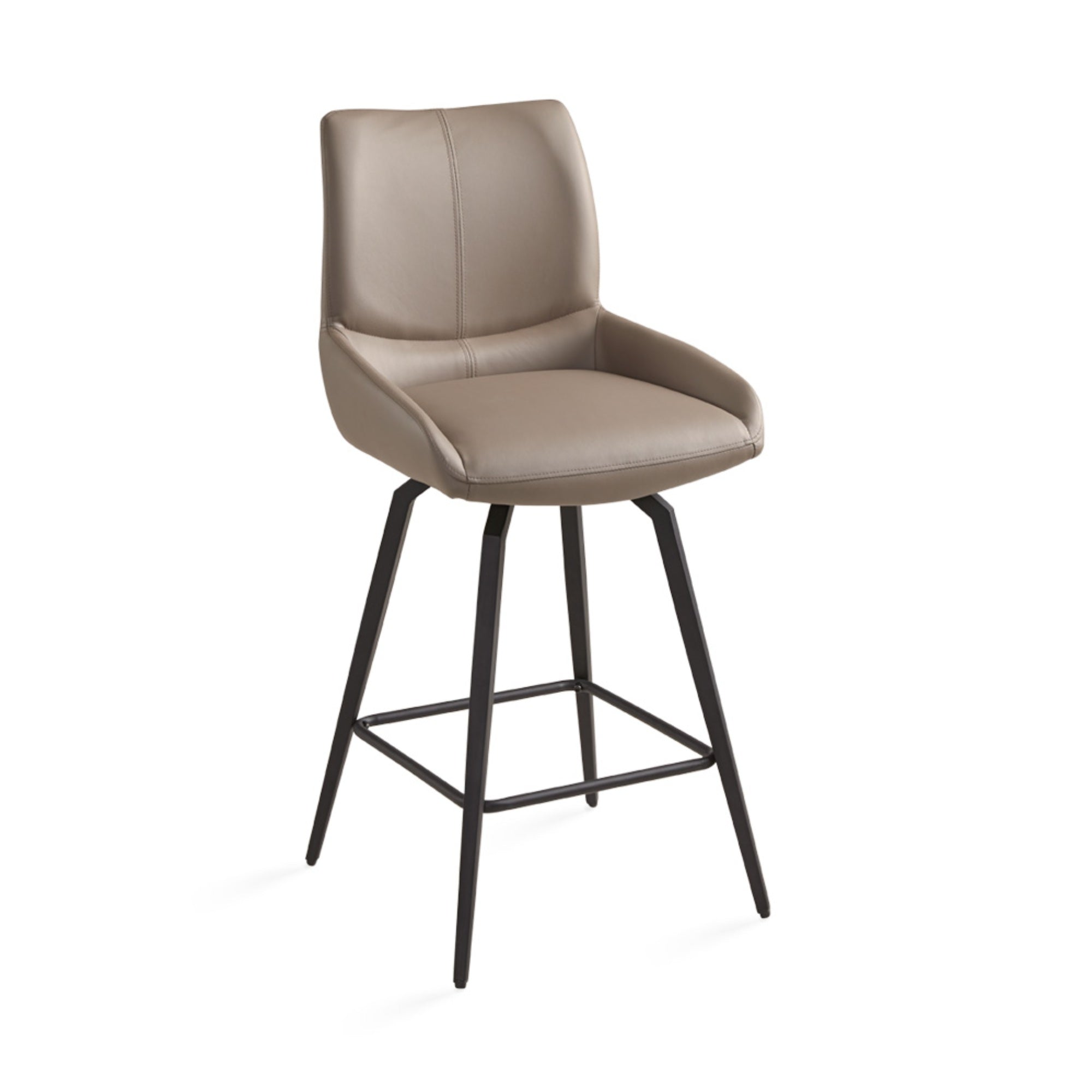 Nova Swivel Chaise de comptoir grise