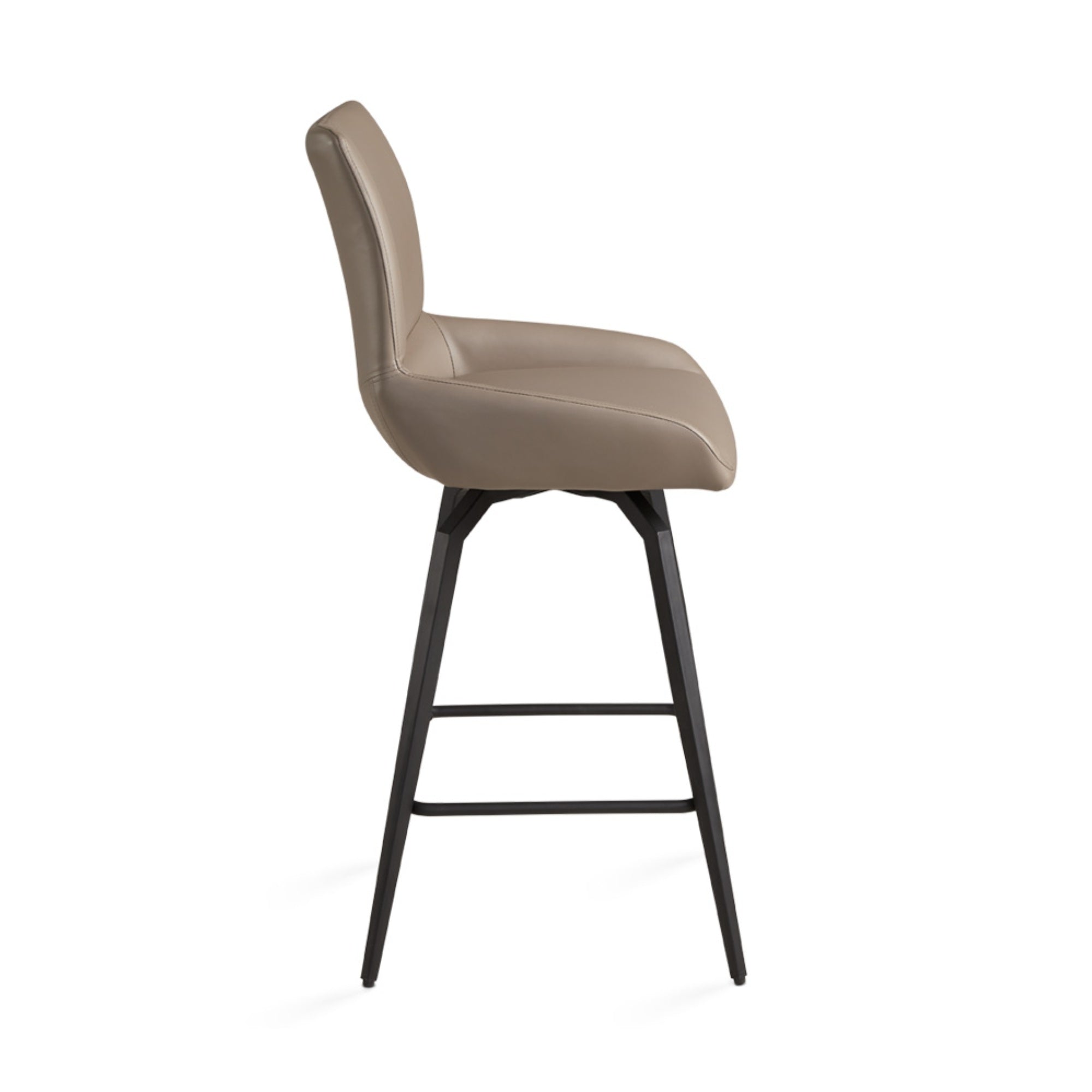 Nova Swivel Chaise de comptoir grise