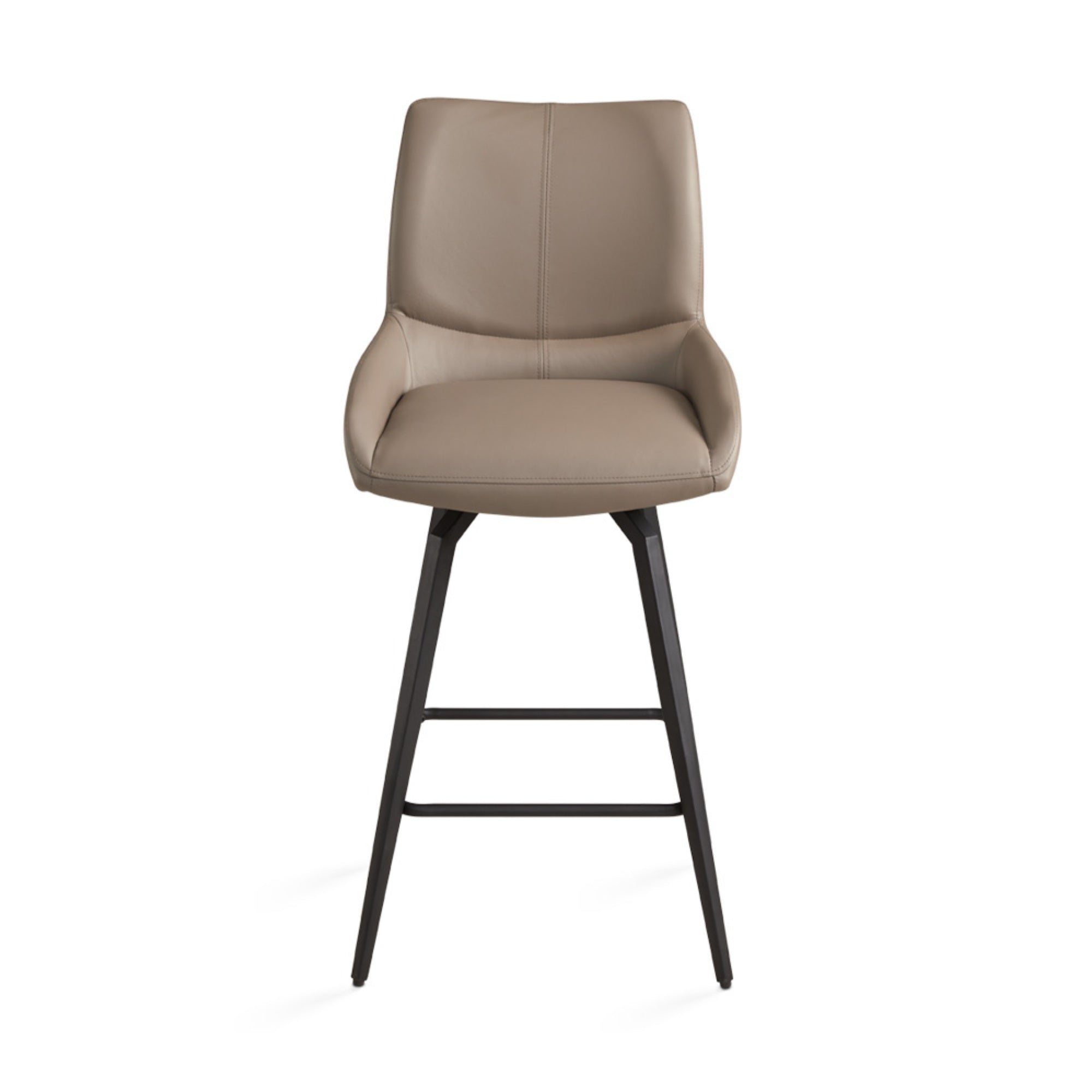 Nova Swivel Chaise de comptoir grise