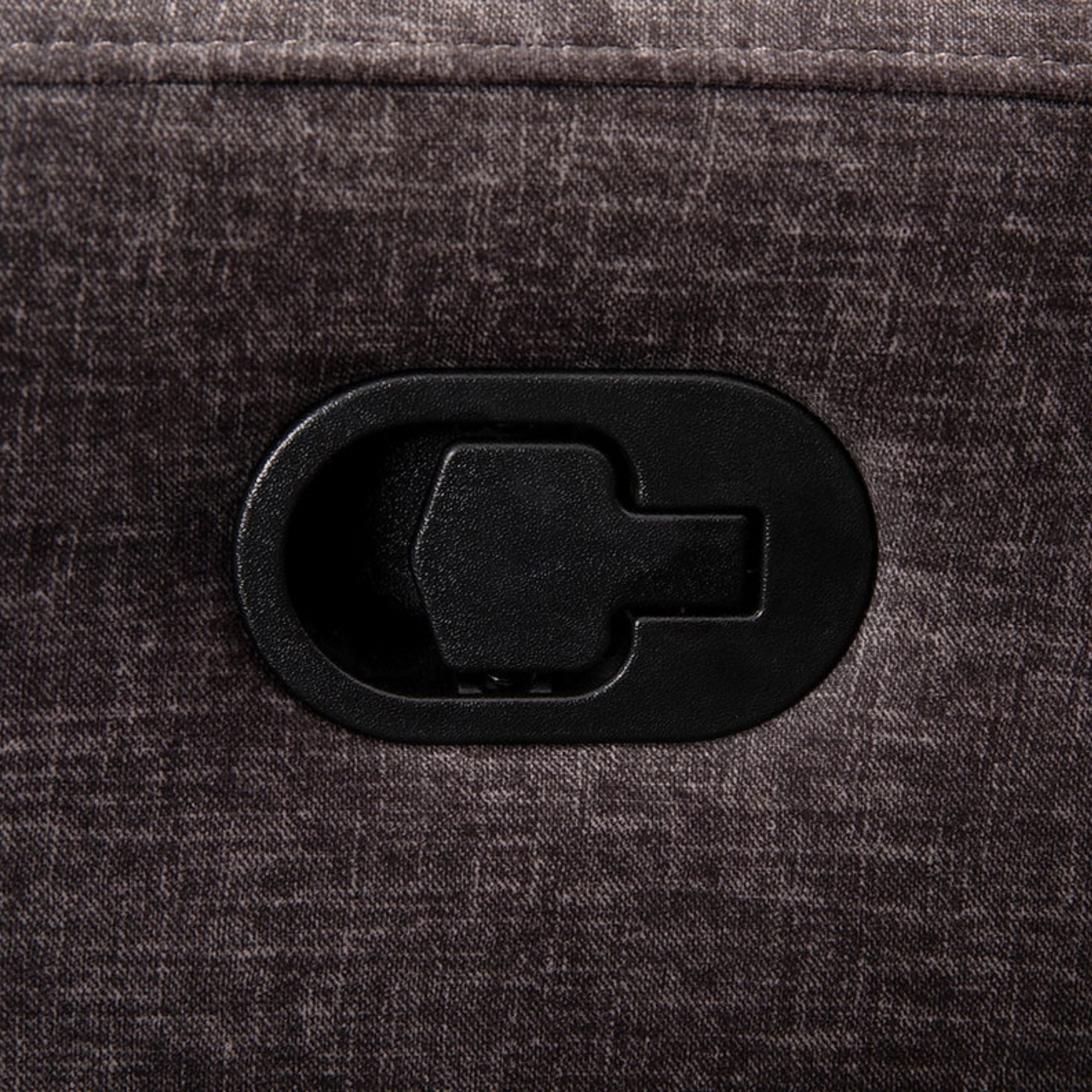 Brown Nova swivel recliner chair by IFF with cushioned seat and armrests, featuring a modern design and comfortable recline.